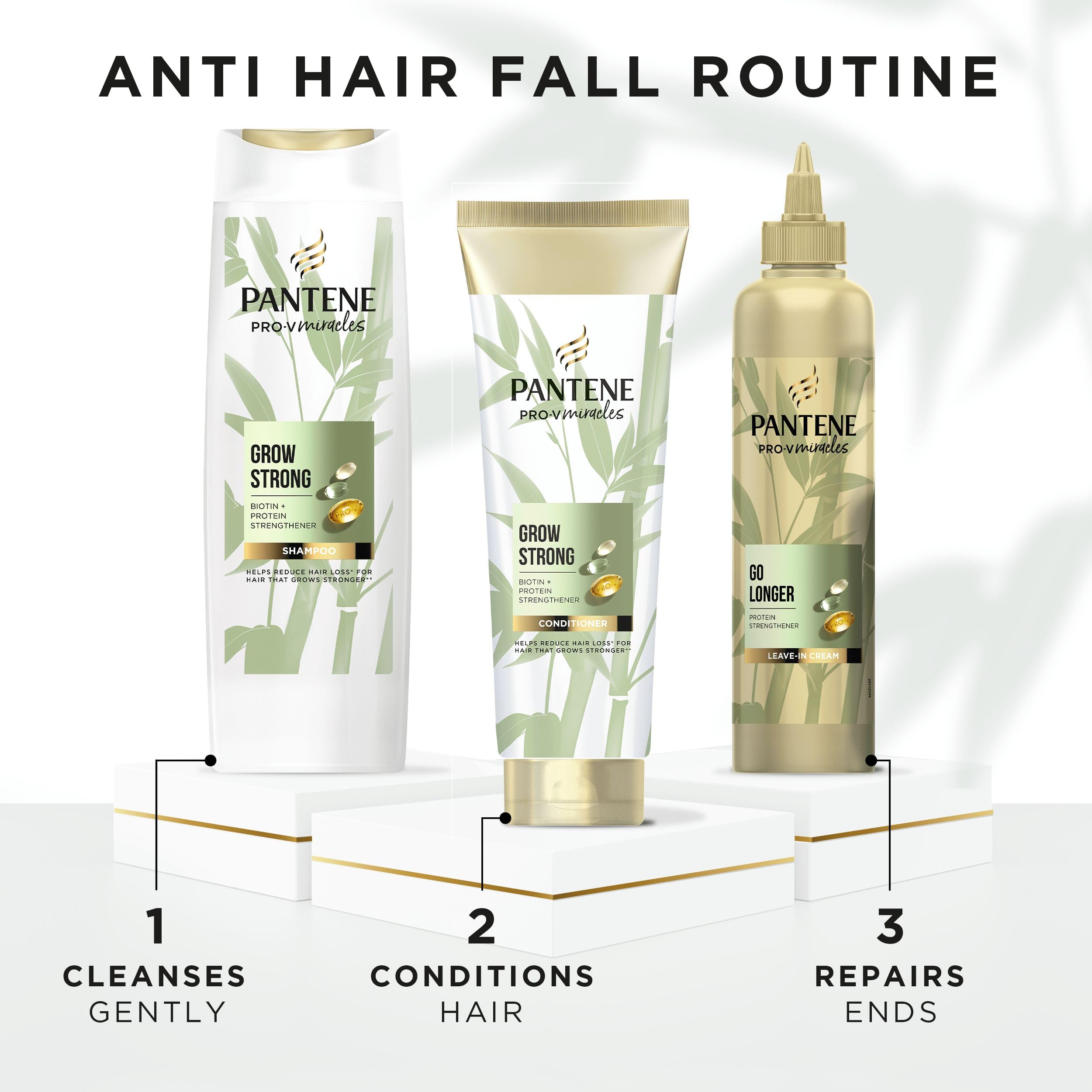 Pantene Grow Strong Haarstärkung 300ml Haarkur mit Biotin &amp; Prote 6
