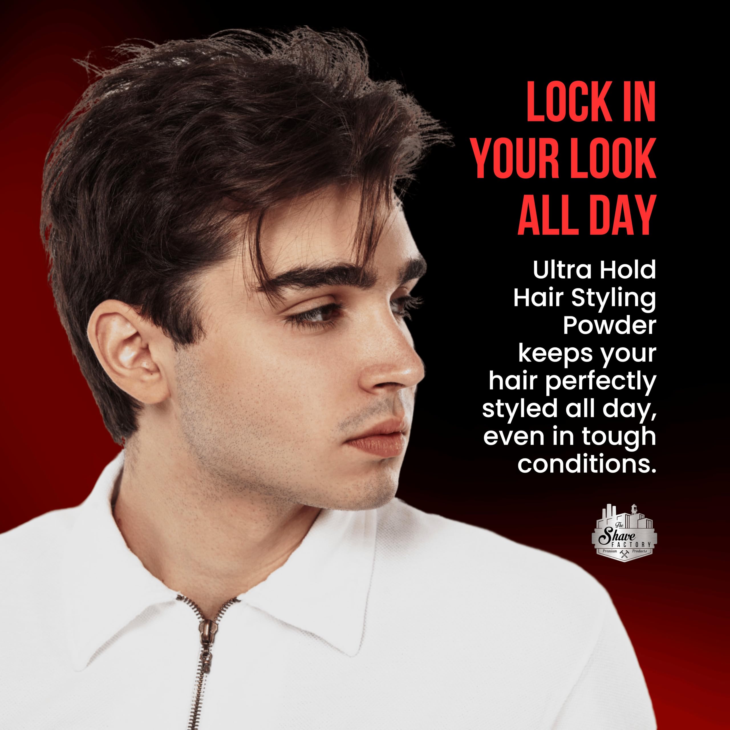 The Shave Factory Ultra Hold Hair Styling Powder Wax 20g for Volume and Matte Finish 6