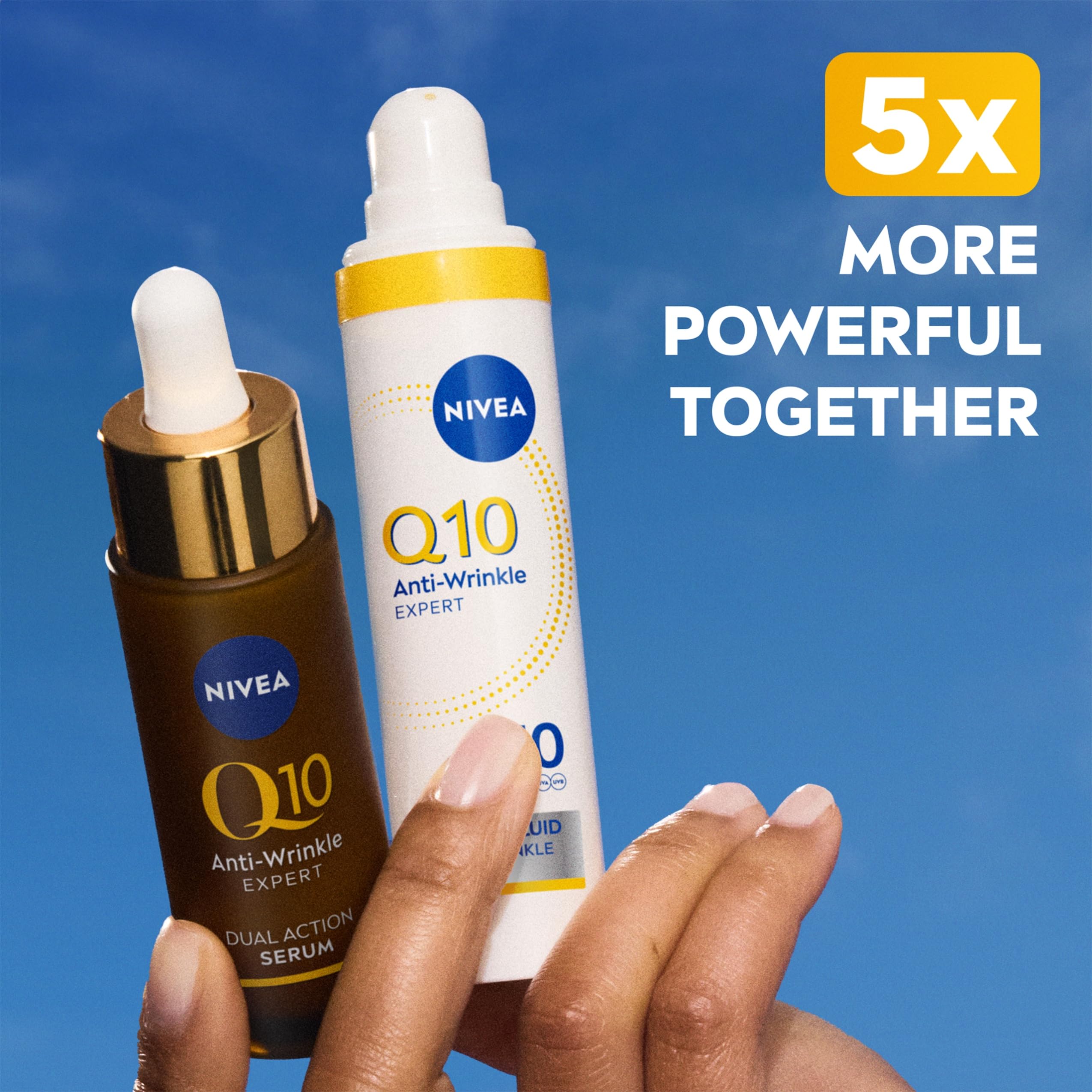 NIVEA Q10 Anti-Wrinkle Expert Daily UV Face Fluid SPF 50 for Oily Skin 40ml 6