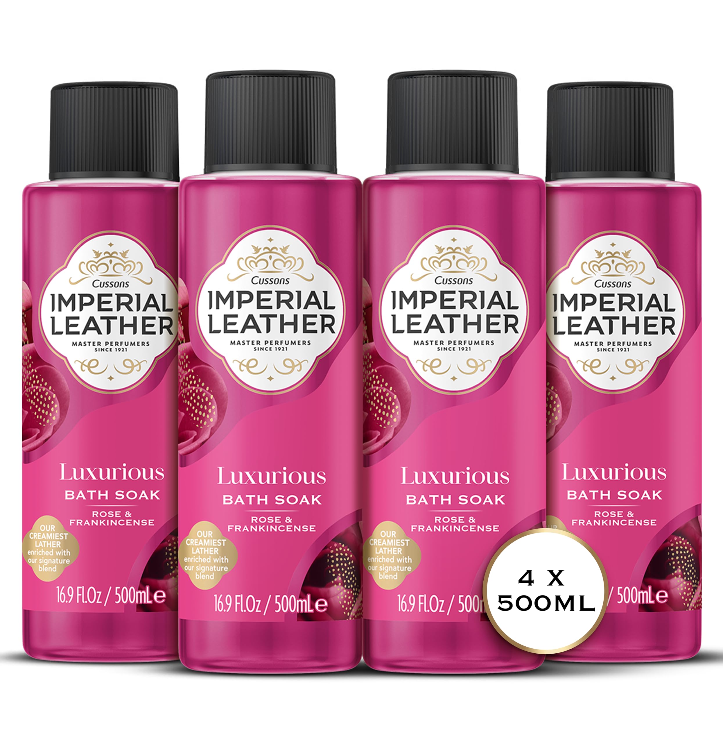 Imperial Leather Rose & Frankincense Luxurious Bath Soak Gel - 4 Pack Bulk Buy