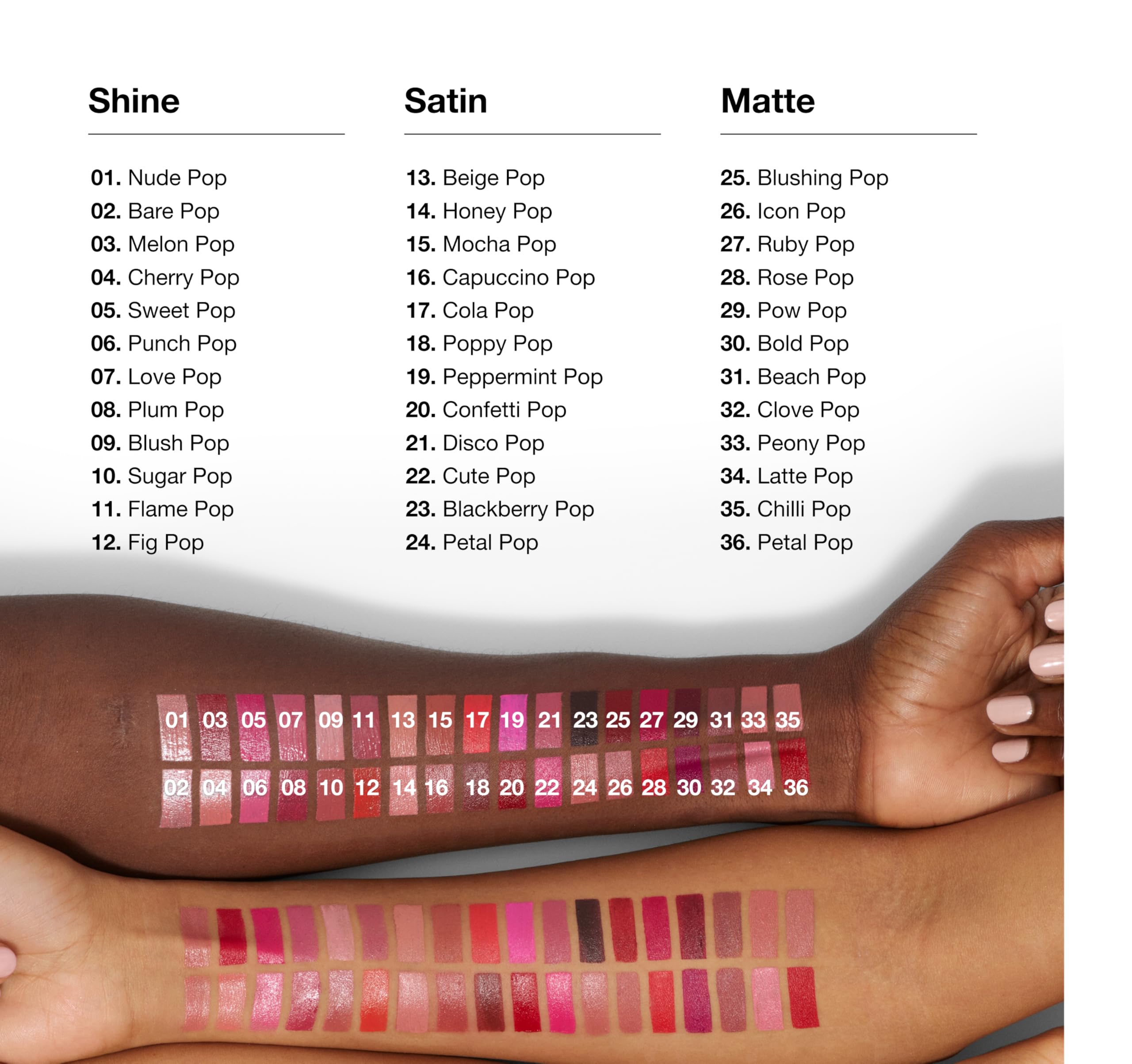 Clinique Pop Longwear Lipstick | Satin, Matte, and Shine Finishes 6