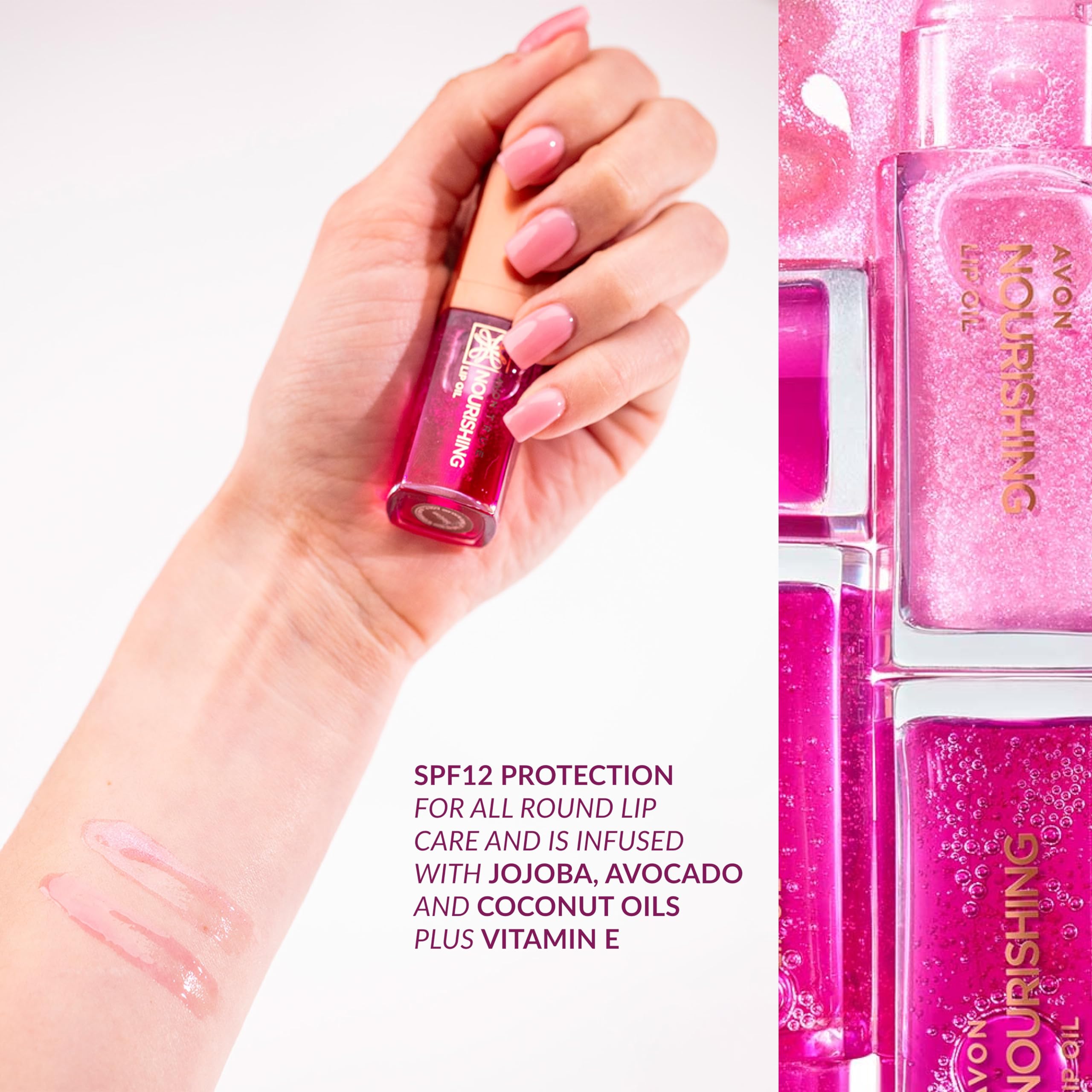 Avon Nourishing Lip Oil with Jojoba, Avocado, Coconut Oils & SPF 12 3