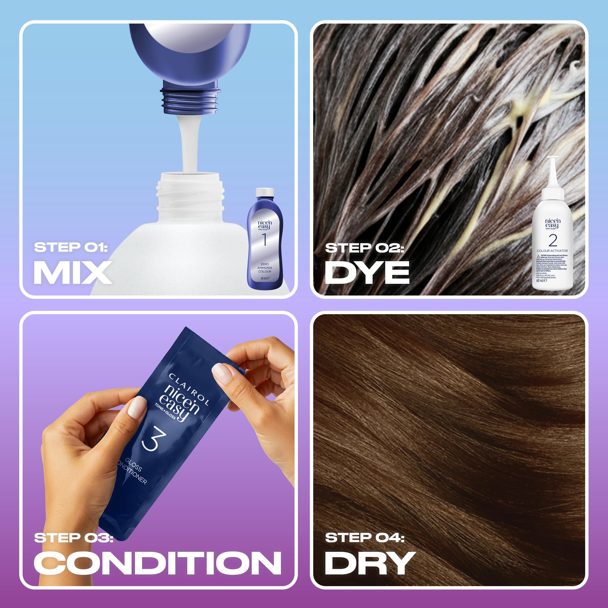 Clairol Nice'n Easy Tone+Gloss Semi Permanent Hair Dye - 537/78 Medium Gold 5