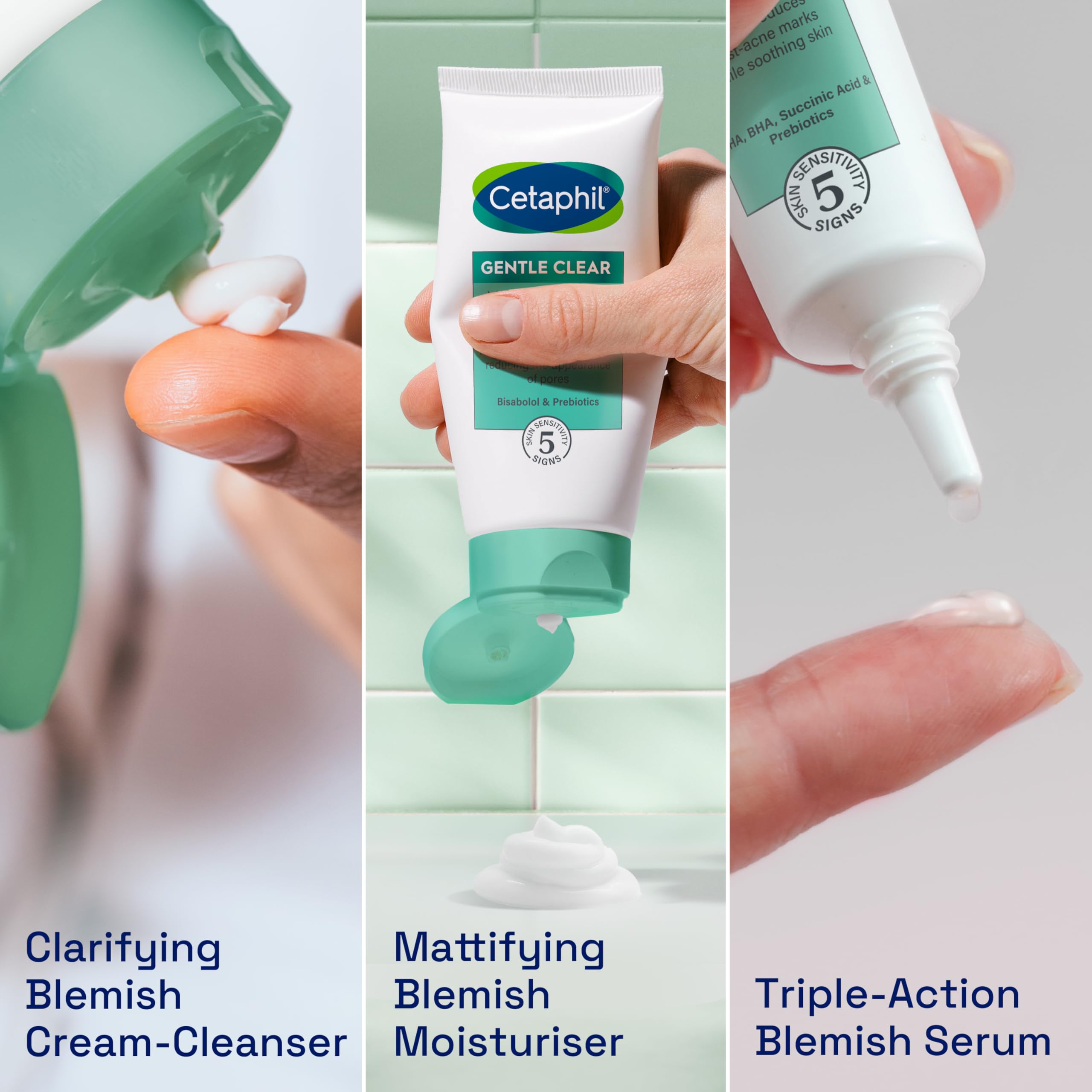 Cetaphil Gentle Clear Blemish Control 3-Step Routine Skincare Kit with Salicylic Acid 6