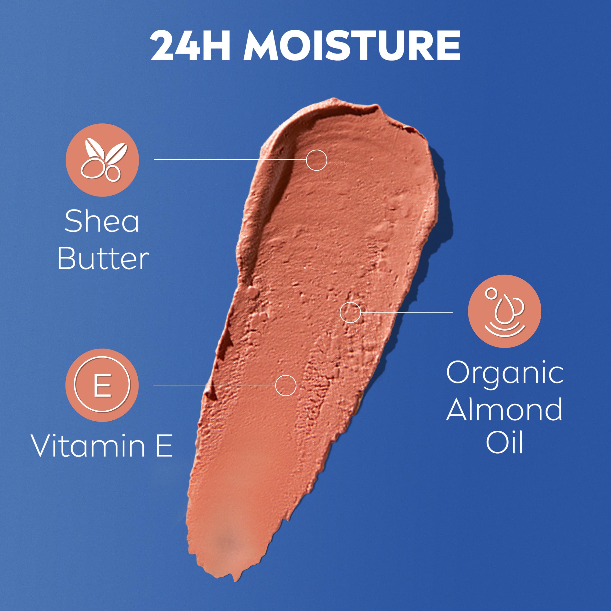 NIVEA Caring Beauty Nude Lippenbalsam LSF 30 (4,8 g), 3-in-1 Pflege für Lippen und Wangen 5