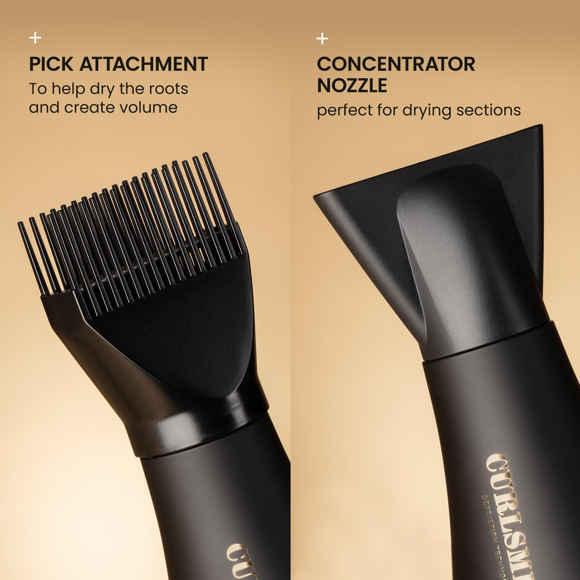 CURLSMITH Defrizzion Hair Dryer with Extra Large 8" Diffuser for Curly Hair 5