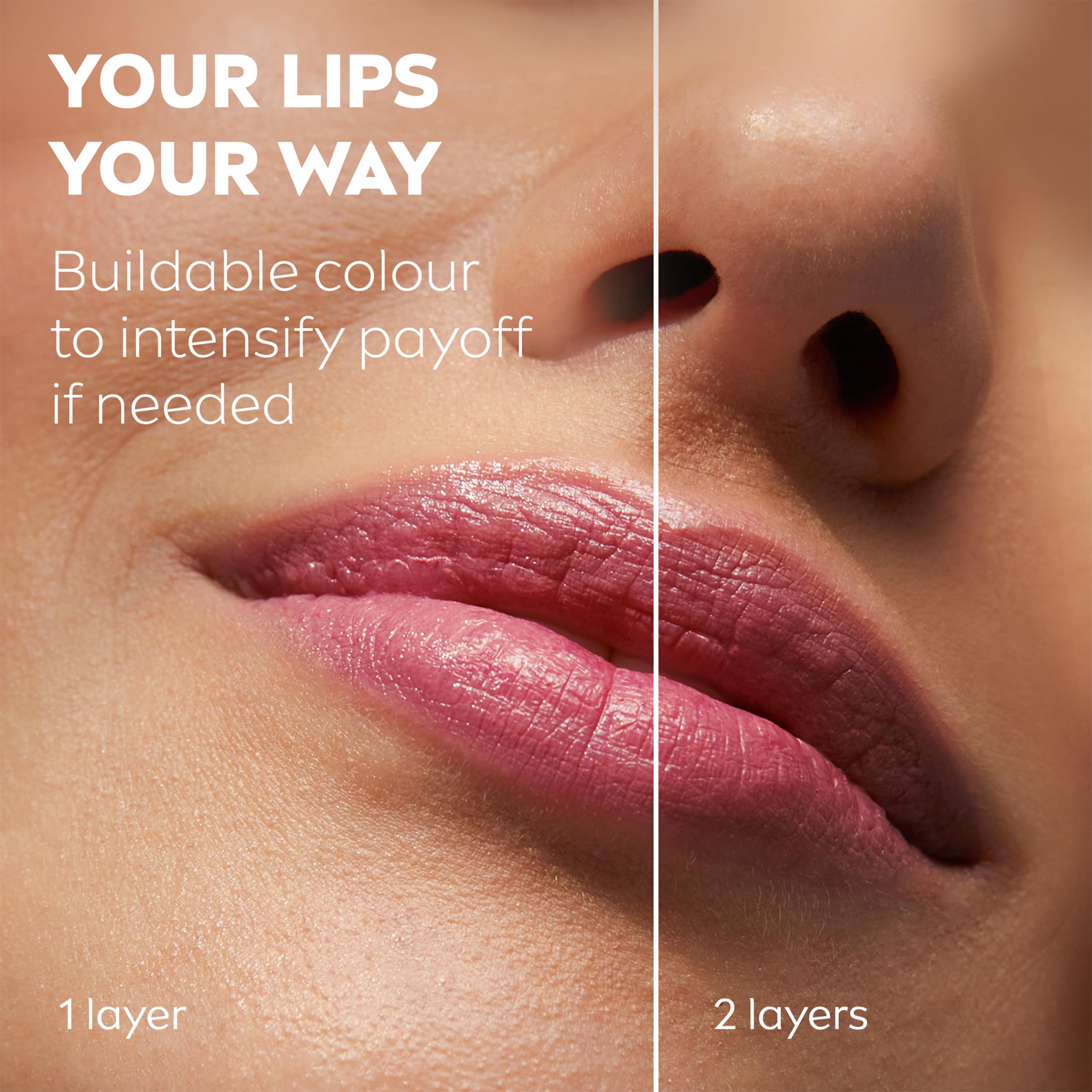 NIVEA Caring Beauty Rose Nude Lip Balm SPF30 - 3-in-1 Moisturizing Lip and Cheek Tint 4