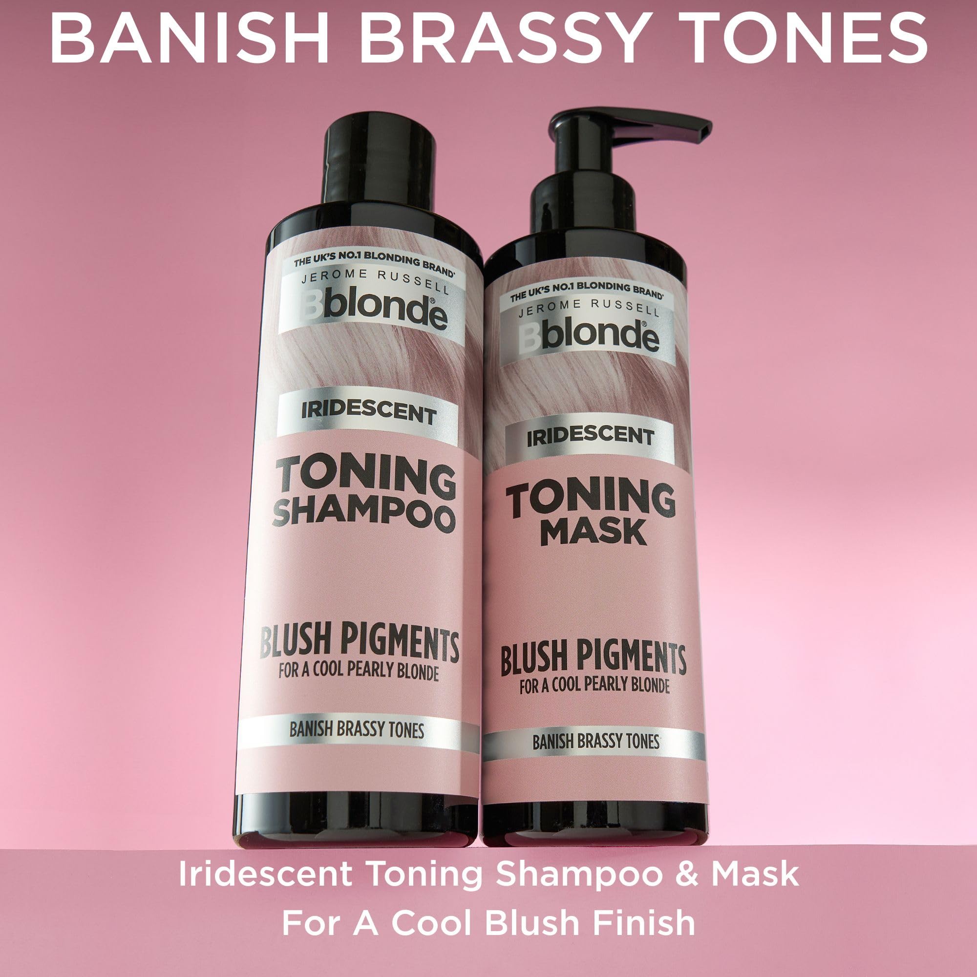 Bblonde® Iridescent Toning Shampoo with Blush Pigments | Neutralises Brassy Yellow Tones 4