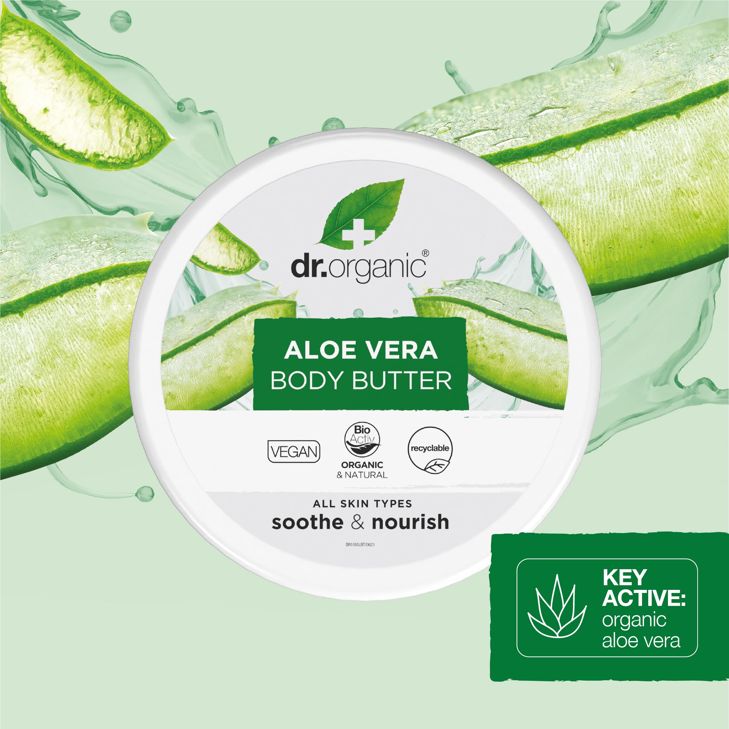 Dr Organic Aloe Vera Soothing & Moisturising Body Butter for All Skin Types 5