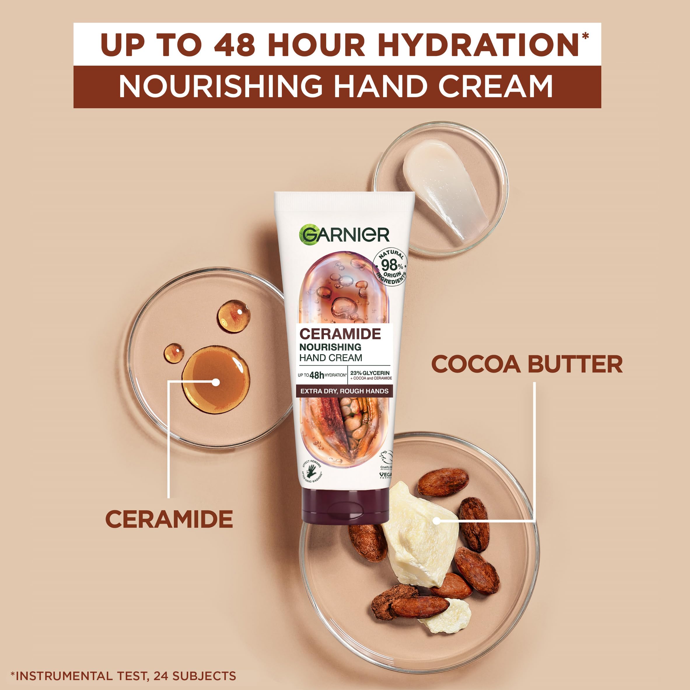 Garnier Handcreme, Reparierende Handcreme mit Ceramiden für extra trockene Hände 4