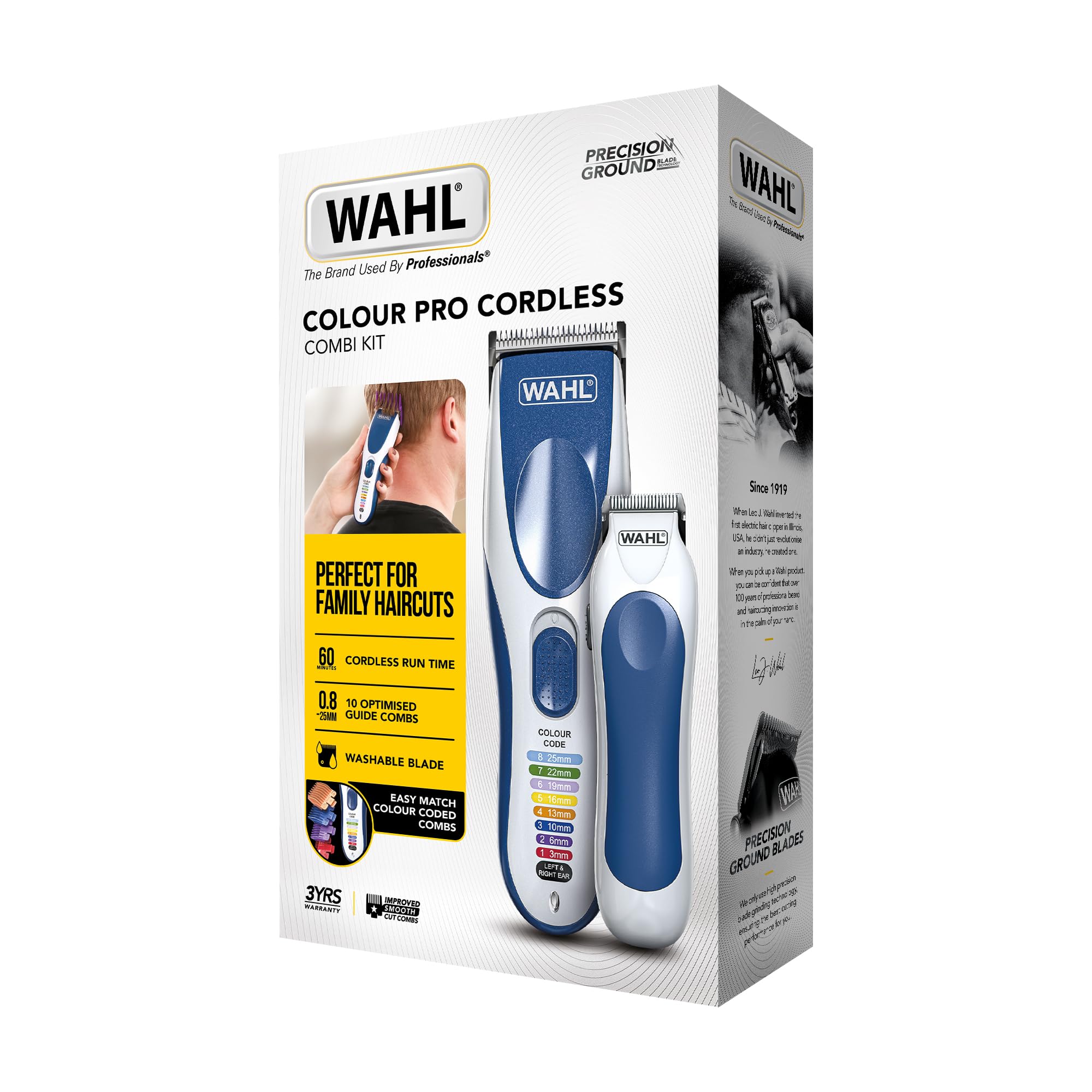 Wahl Colour Pro Cordless Combi Haircutting Kit with Mini Trimmer 6