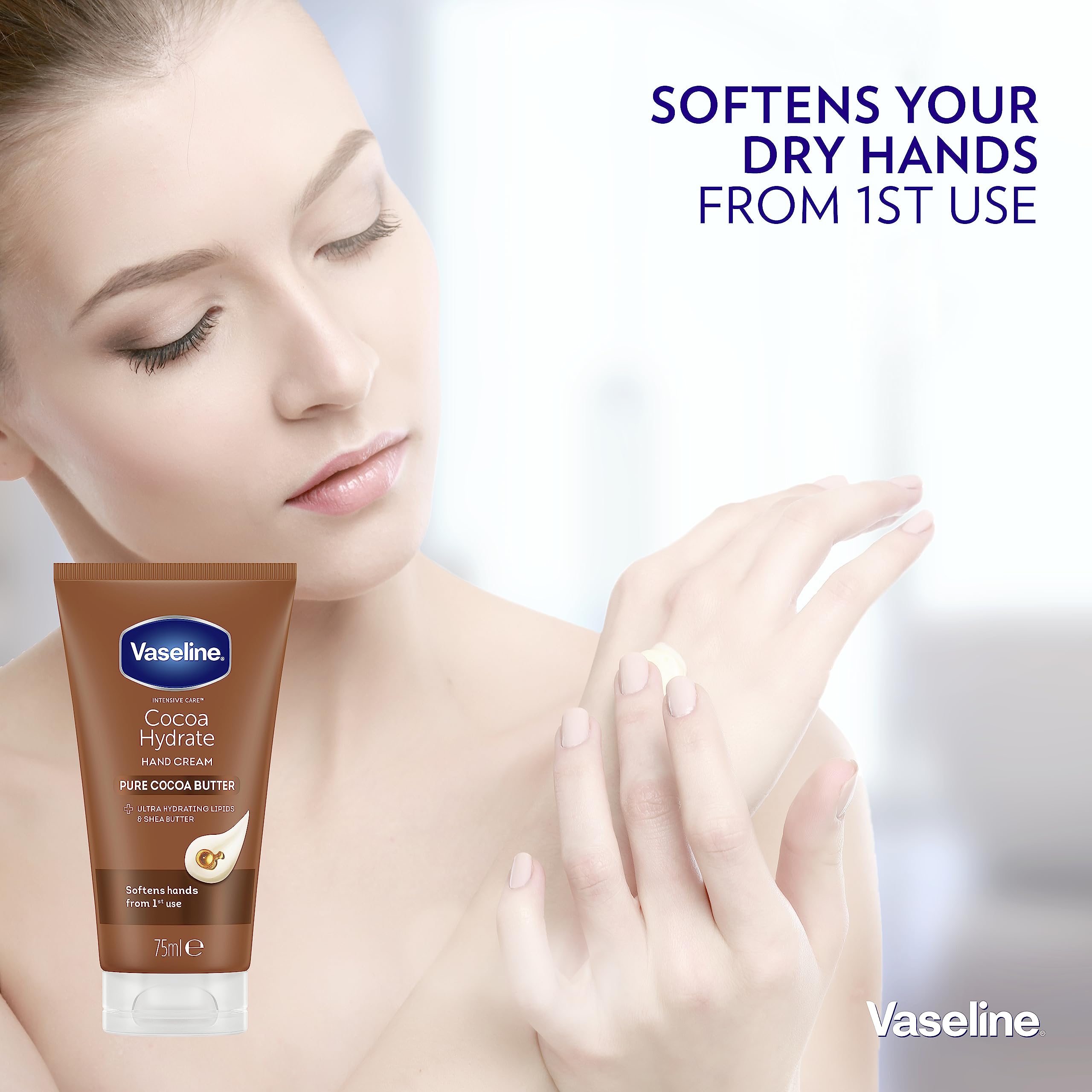 Vaseline Intensive Care Cocoa Hydrate Feuchtigkeitscreme mit ultra-feuchtigkeitsspendenden Lipiden 6