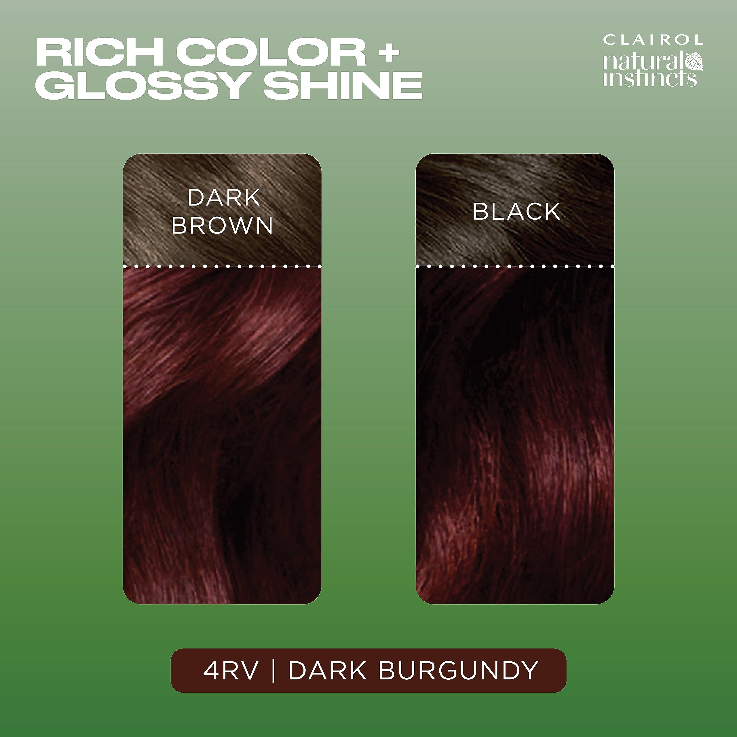 Clairol Natural Instincts Semi-Permanent Hair Dye - 4RV Dark Burgundy No Ammonia 3