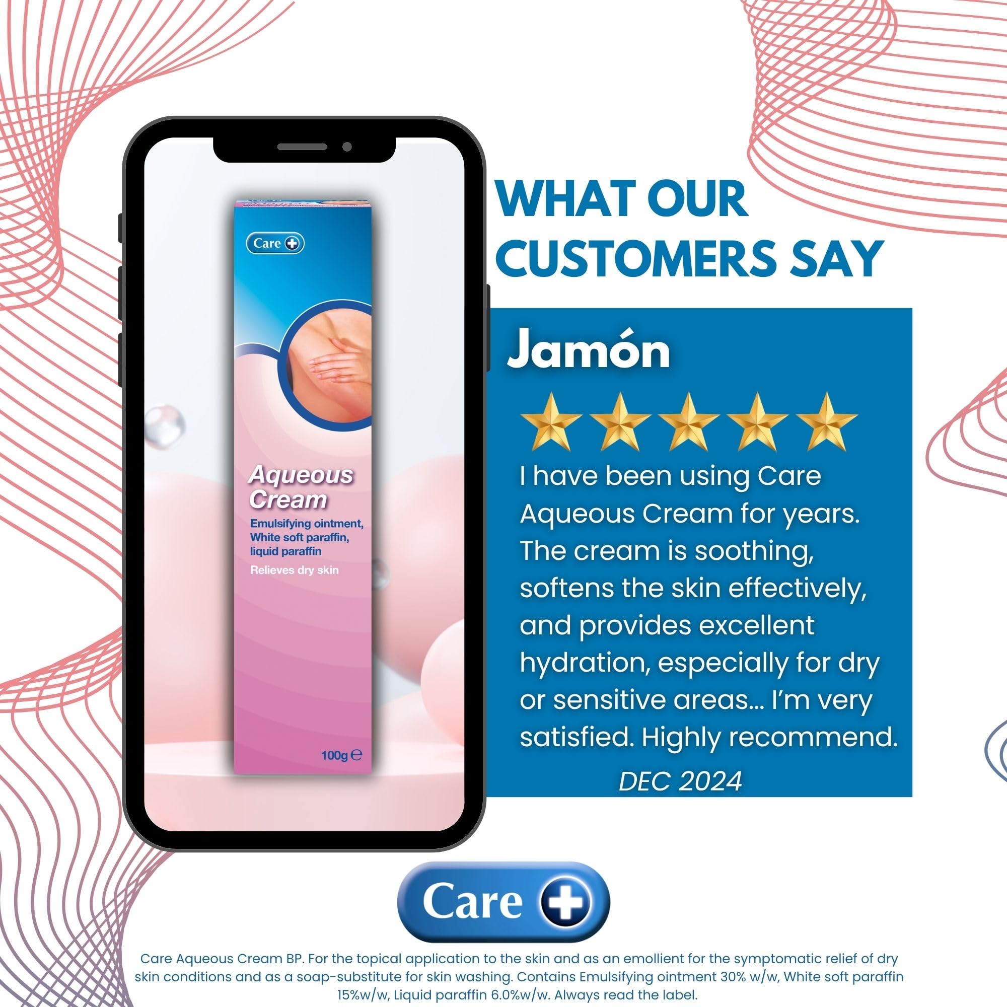 Care Feuchtigkeitscreme zur Linderung der Symptome trockener Haut - 100 g 4