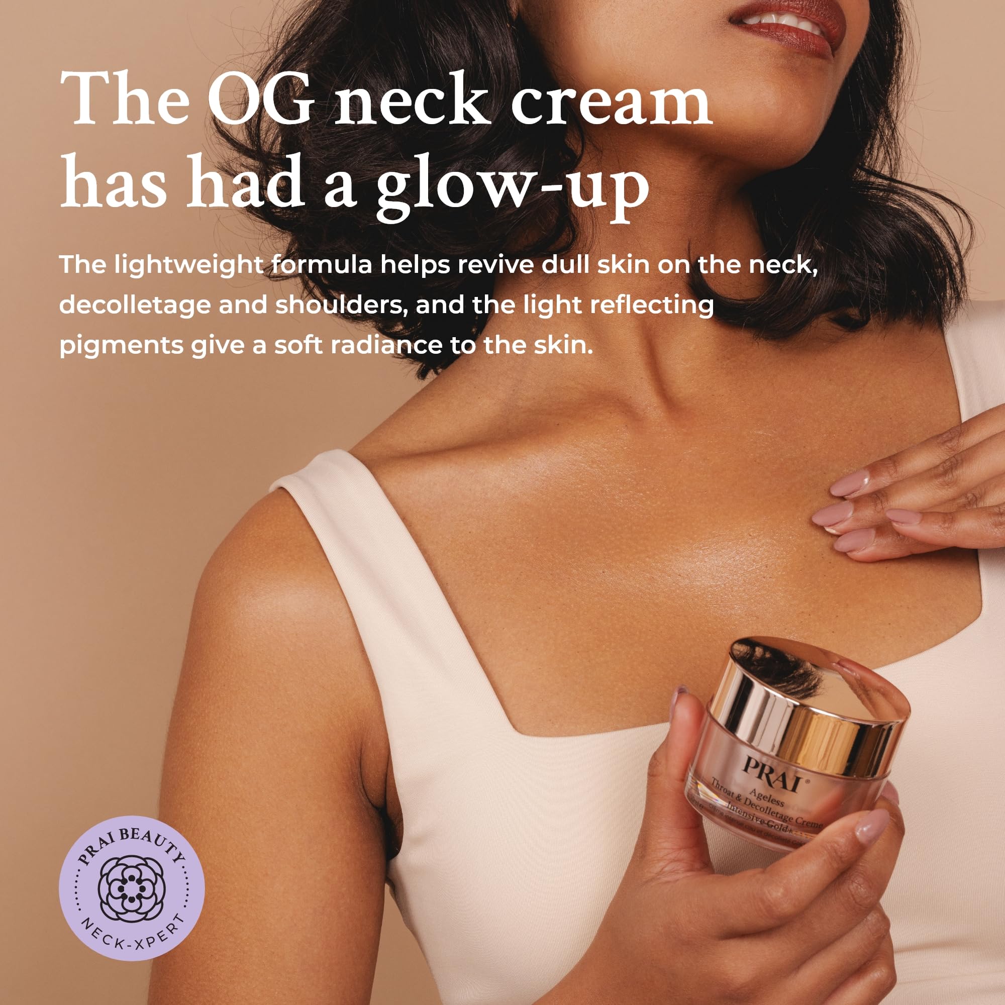 PRAI Ageless Throat & Decolletage Intensive Gold Creme with 24K Gold 50ml 5