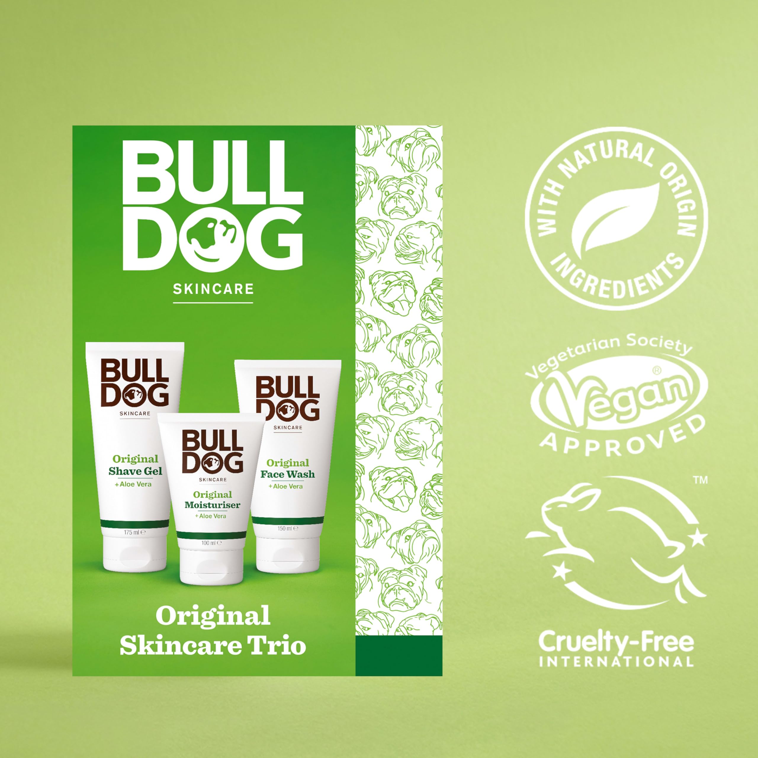 Bulldog Skincare Original Trio Gift Set: Face Wash, Shave Gel & Moisturiser for Men 5