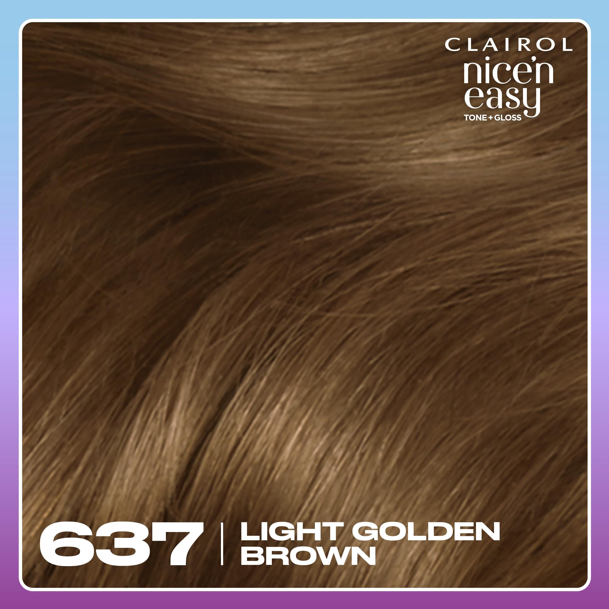 Clairol Nice'n Easy Tone+Gloss Semi-permanente Haarfarbe – 637/76 Hellgoldbraun 4