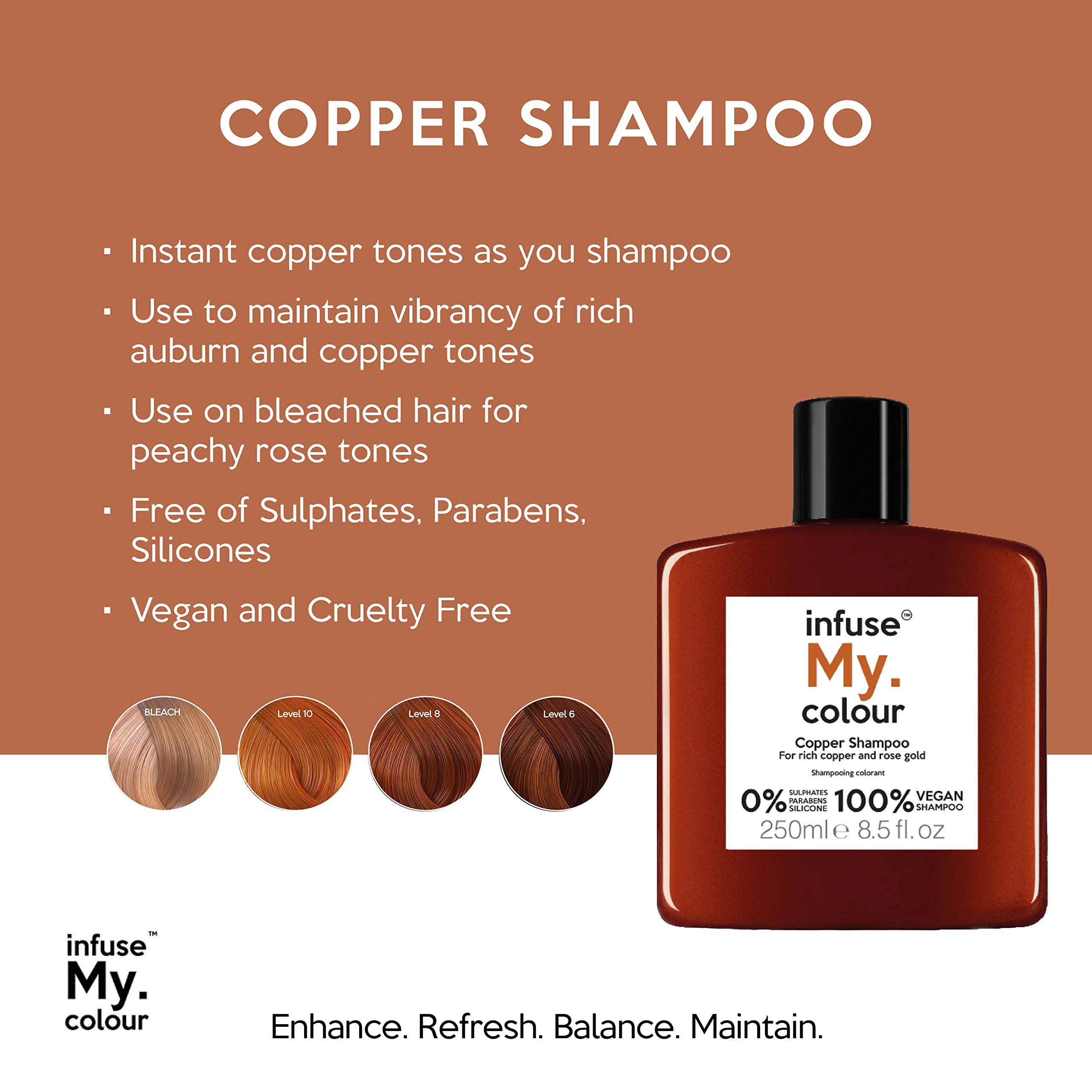 Infuse My. Colour Kupfer Shampoo, 250 ml (1er-Packung)