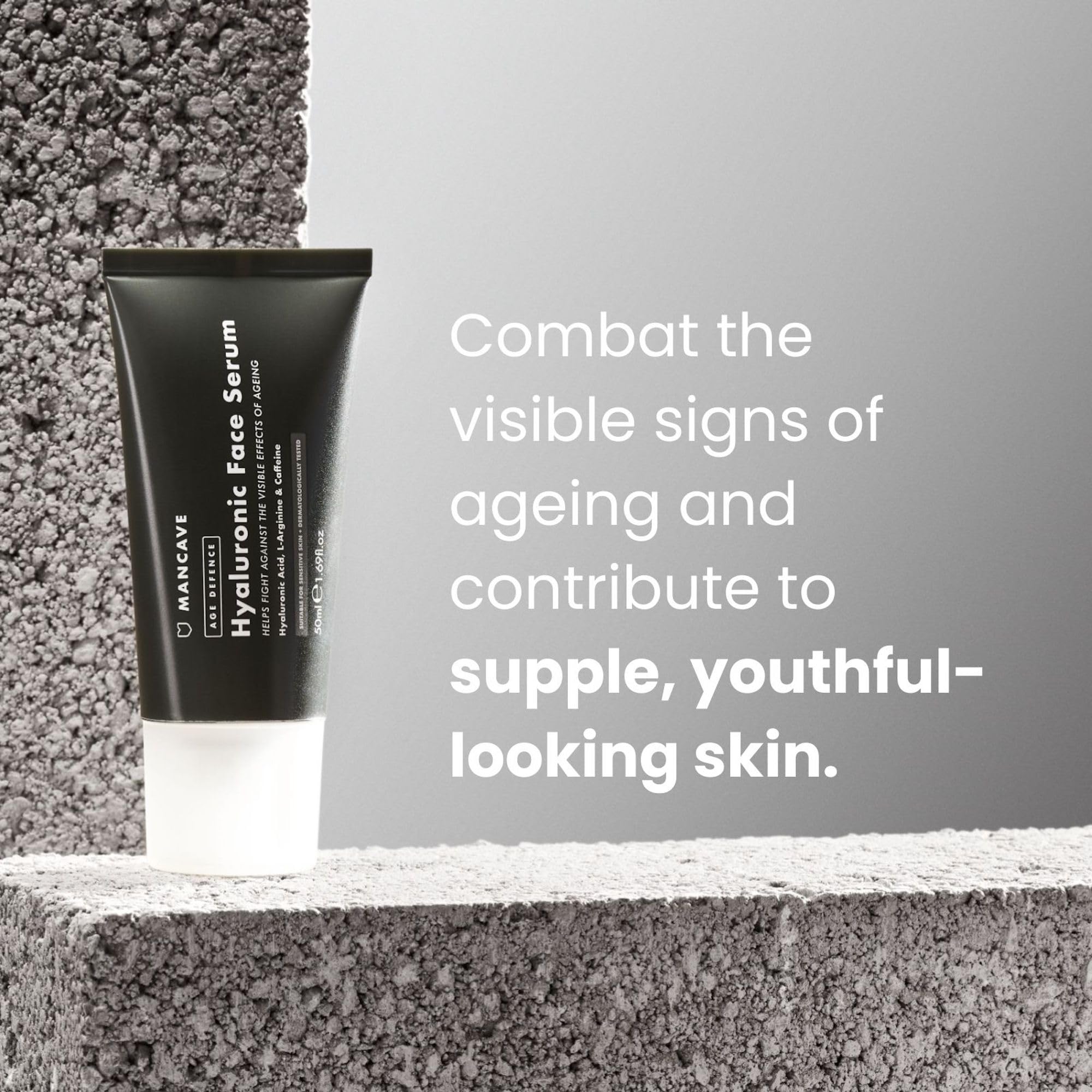 ManCave Hyaluronic Acid and Caffeine Anti-Aging Face Serum 50ml