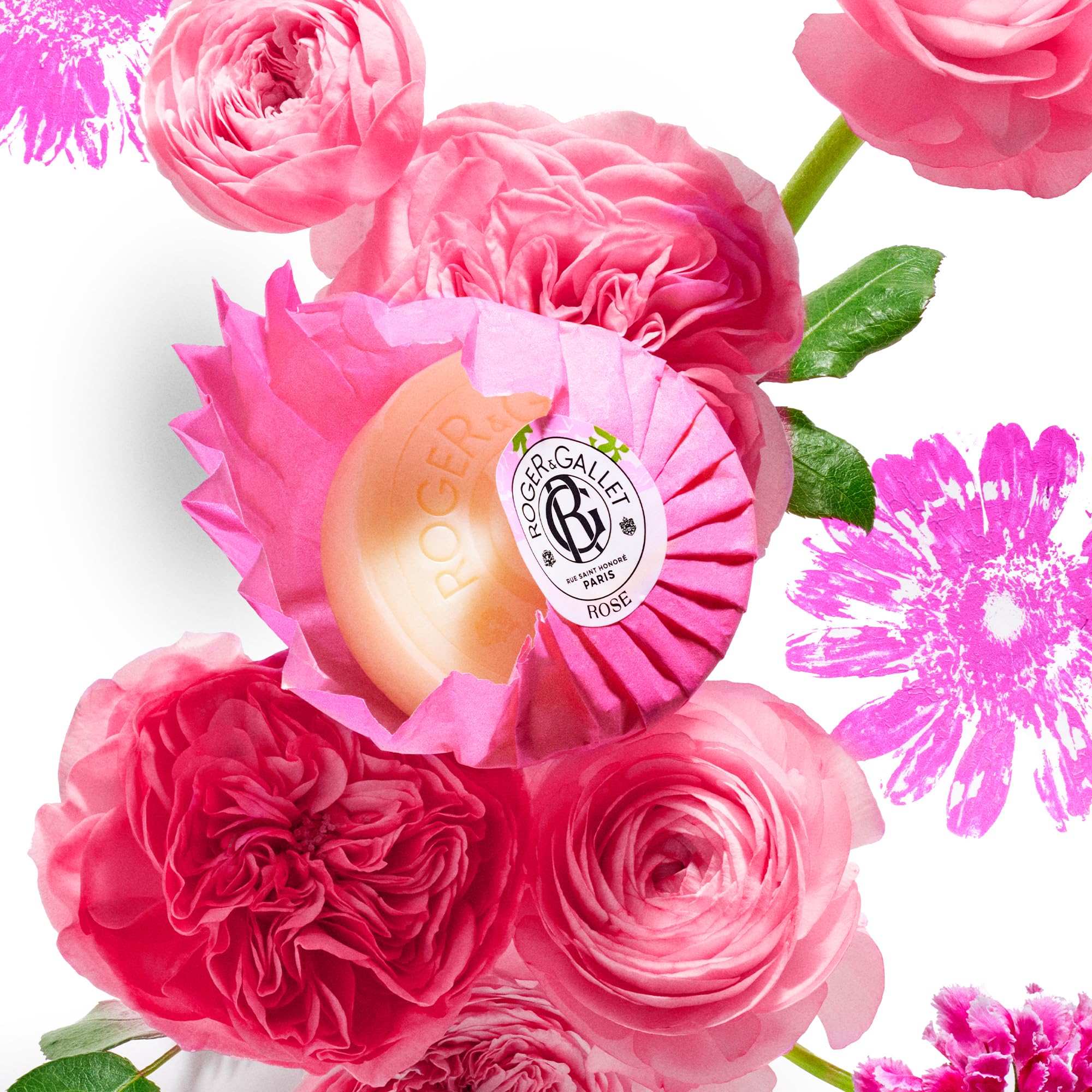 ROGER & GALLET Rose Soap Triple Pack (3 x 100g) Compact by Design