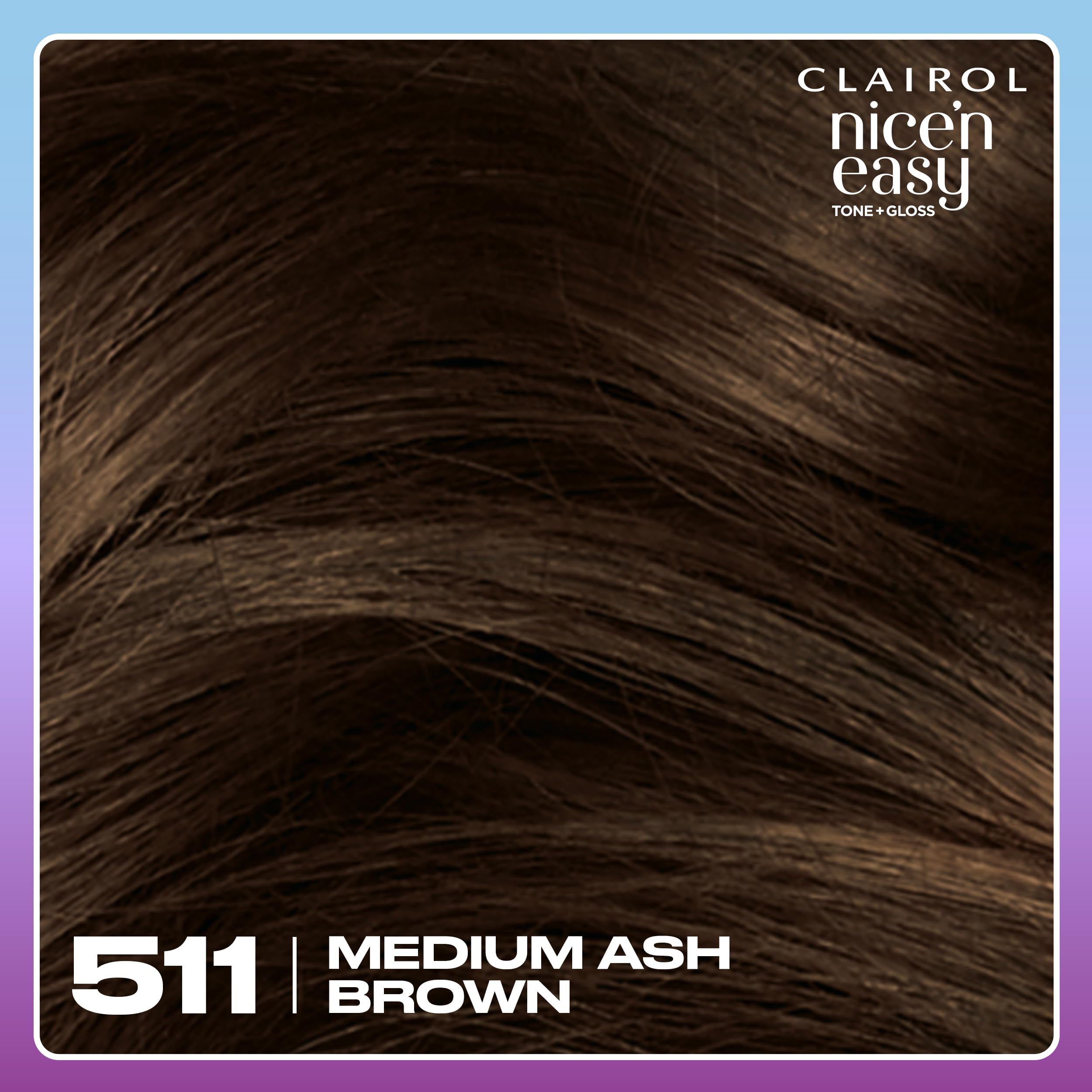 Clairol Nice'n Easy Tone+Gloss Semi-permanente Haarfarbe – 511/77 Mittel-Aschgrau 4