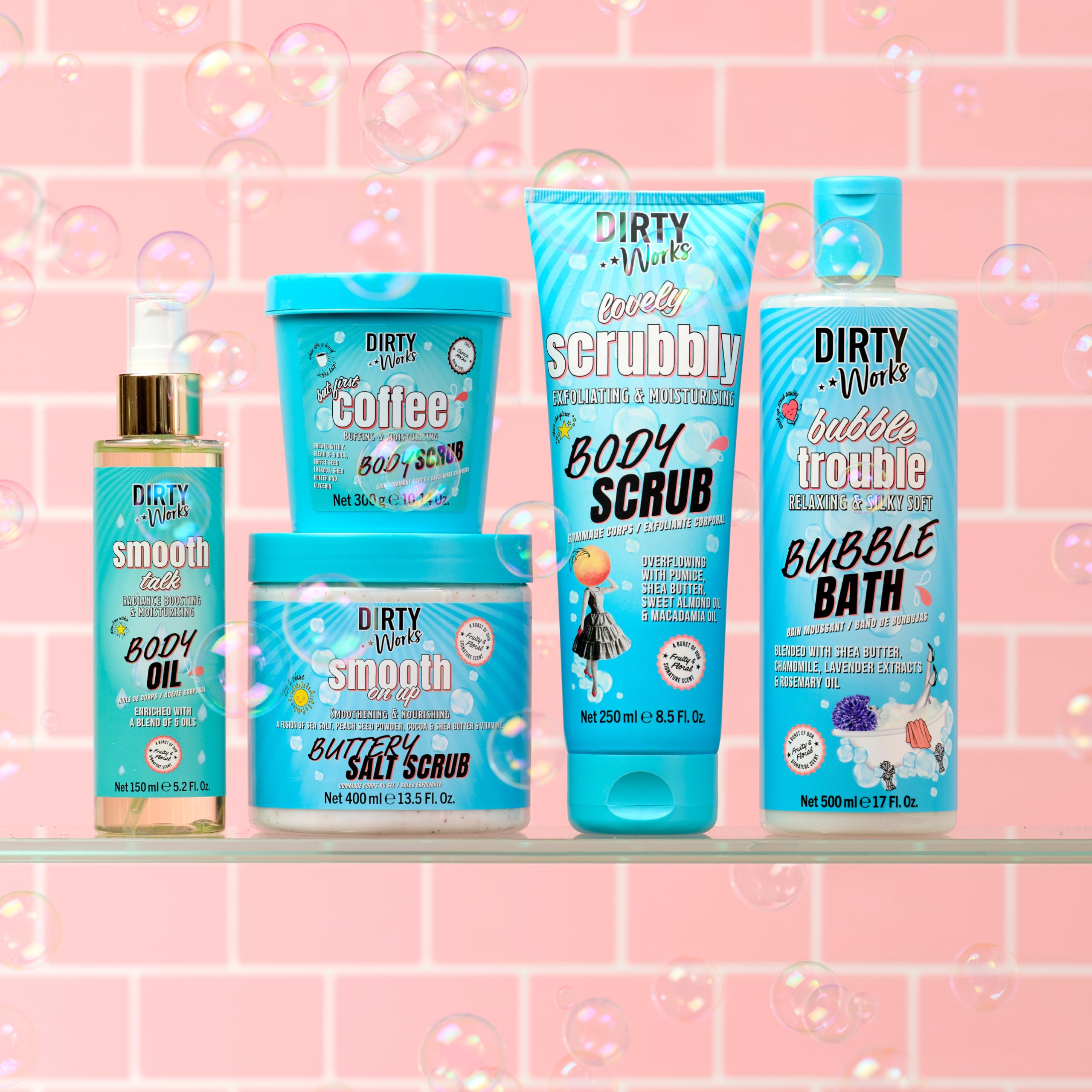 Dirty Works But First Coffee Body Scrub 300g - Exfoliating, Moisturising, Caffeine-Infused 7