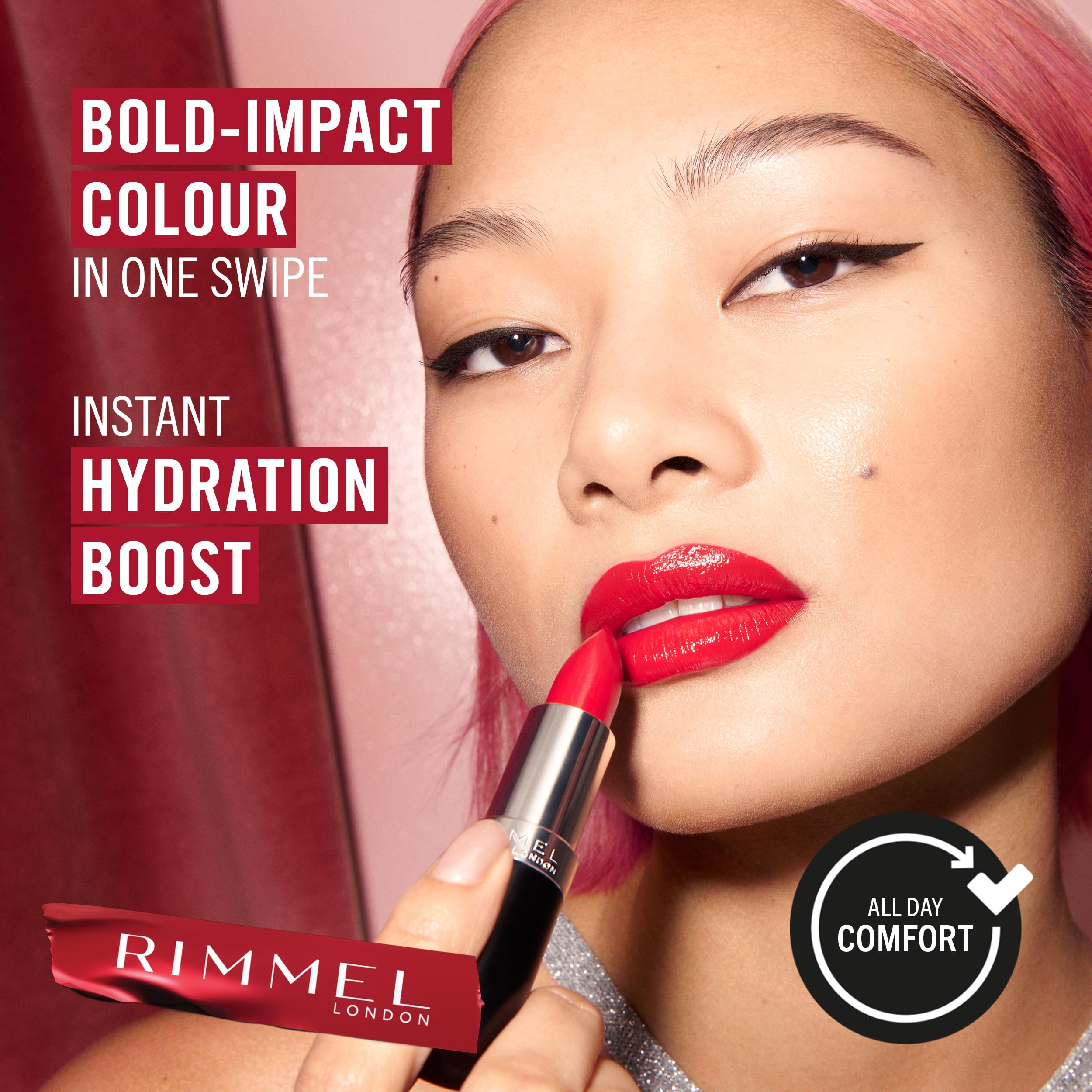 Rimmel Lasting Finish Lipstick 901 Golden Dust - Creamy Satin, Long Lasting 8 HR Wear 5