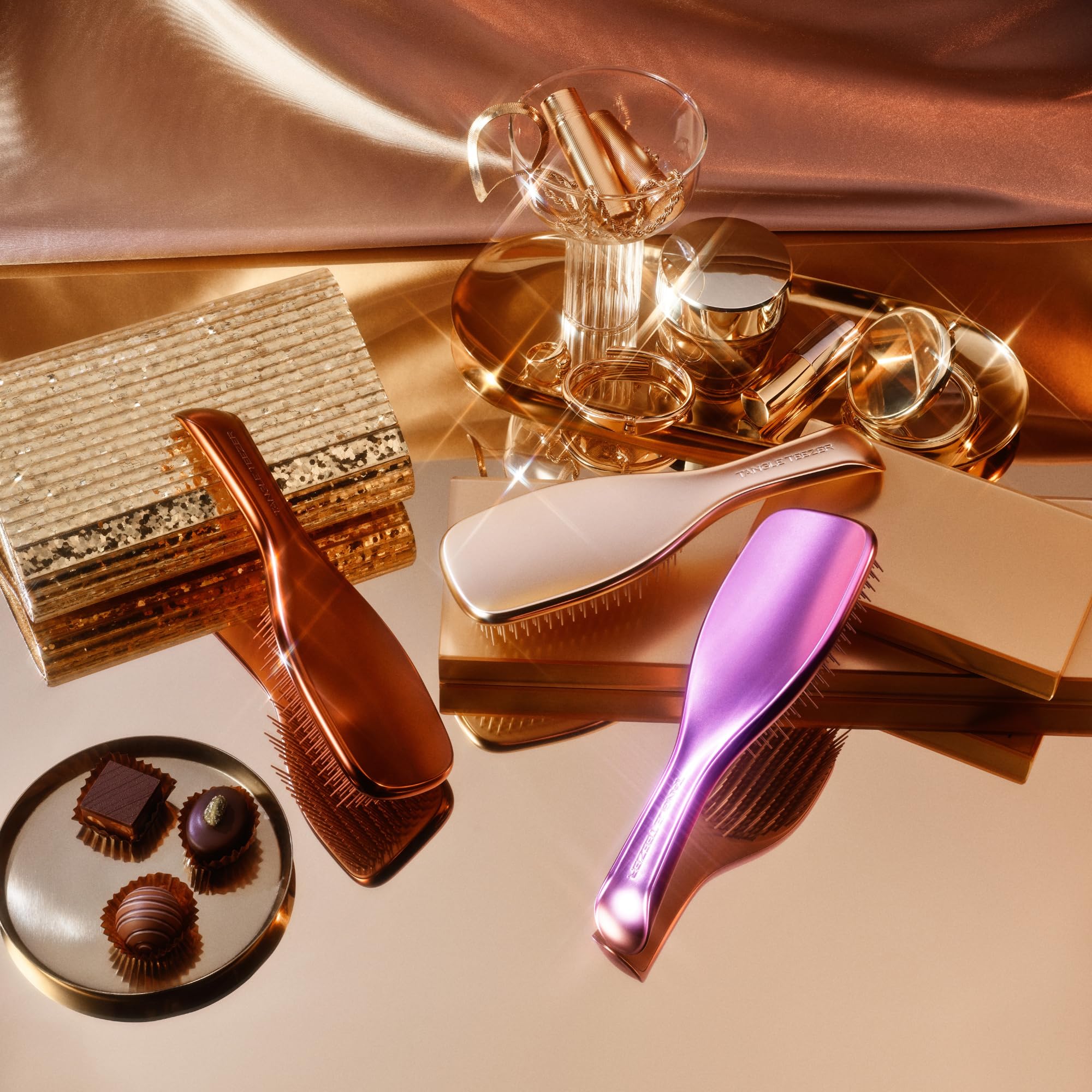 Tangle Teezer Ultimate Detangler Hairbrush - Mauve Copper Chrome Finish for Wet & Dry Hair 6