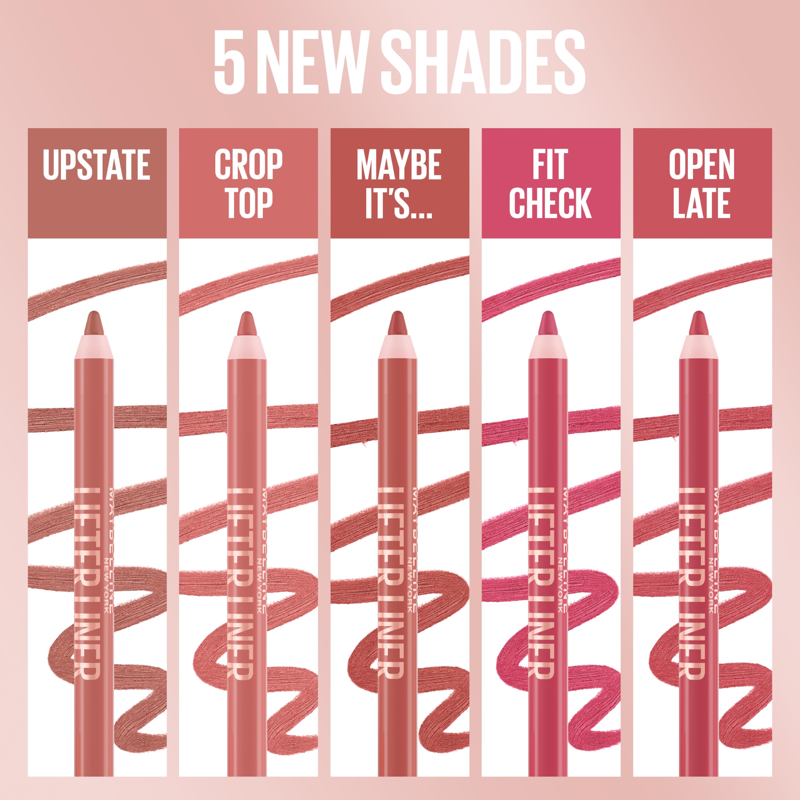 Maybelline New York Lifter Liner Lip Liner - Long-Lasting Creamy Colour with Hyaluronic Acid 5