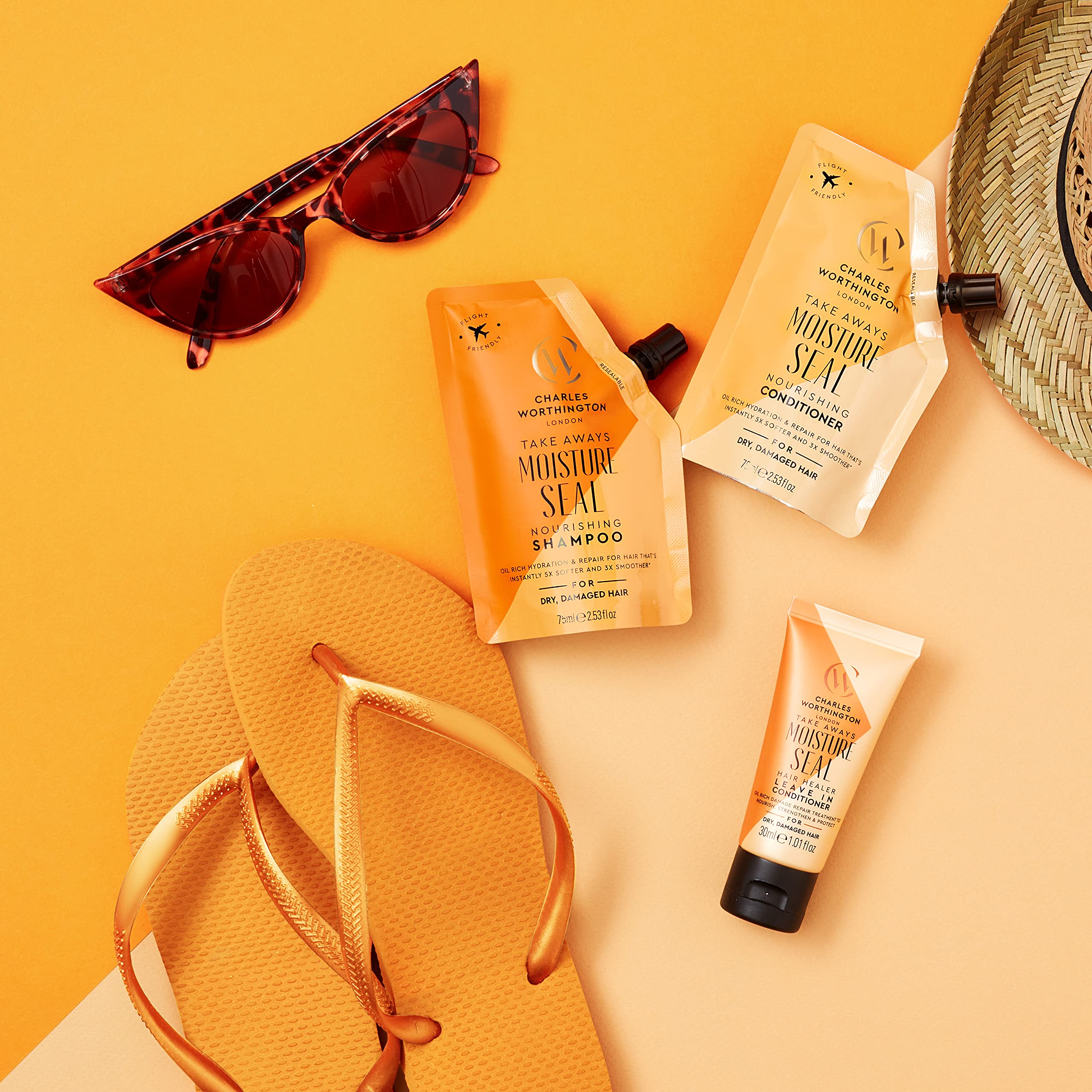 Charles Worthington Moisture Seal Hair Healer Leave-in Conditioner, Travel Size 4