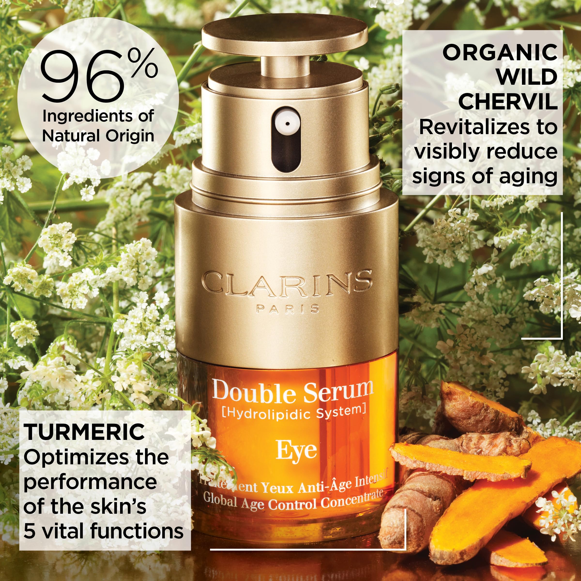 CLARINS Double Serum Eye 20ml | Dual-Phase Anti-Ageing Eye Serum 3