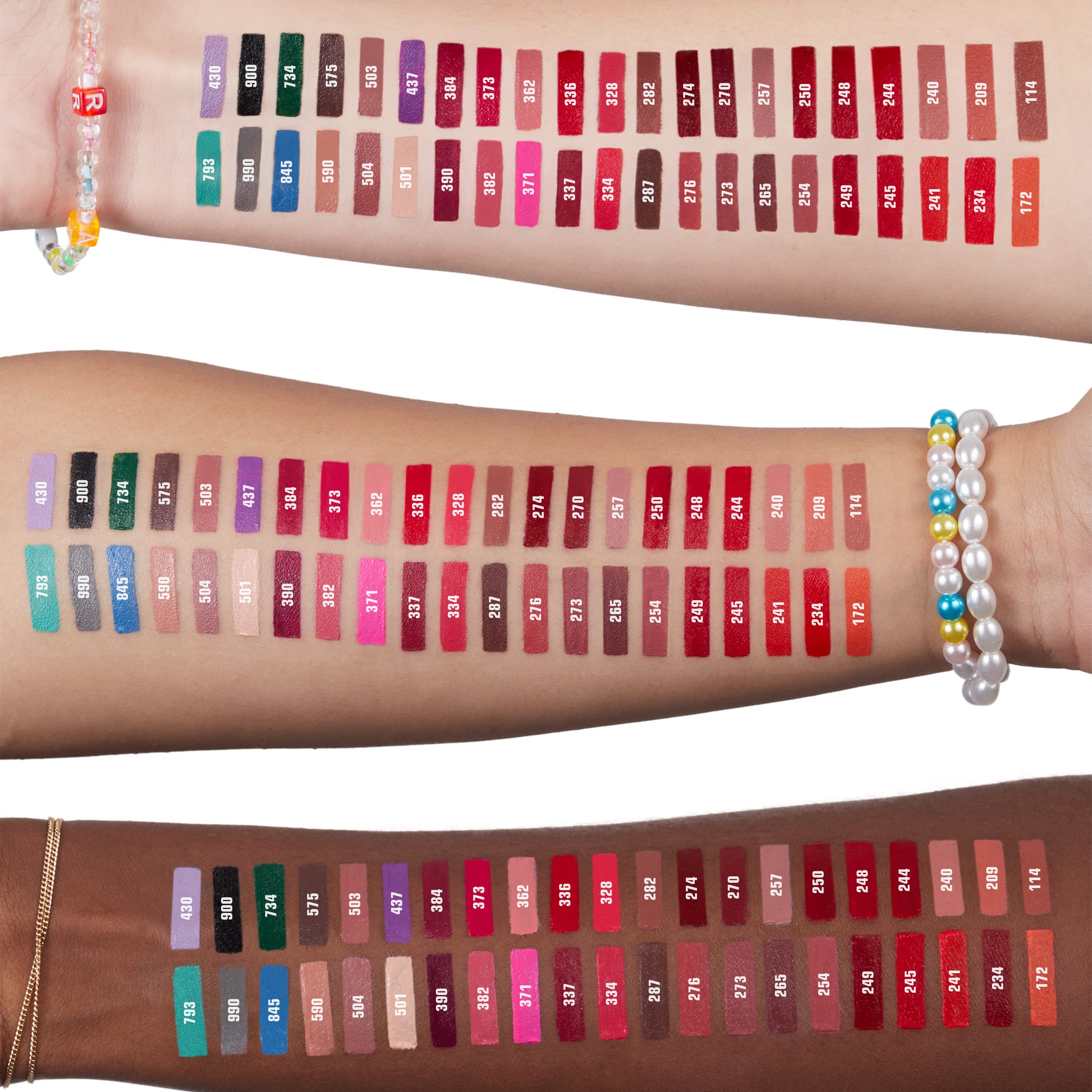 3INA MAKEUP – Lippenstift 254 – Dunkelrosa Nude-Lippenstift mit Vitamin E und Sheabutter – Langanhaltende, matte, cremige Lippenfarbe 5