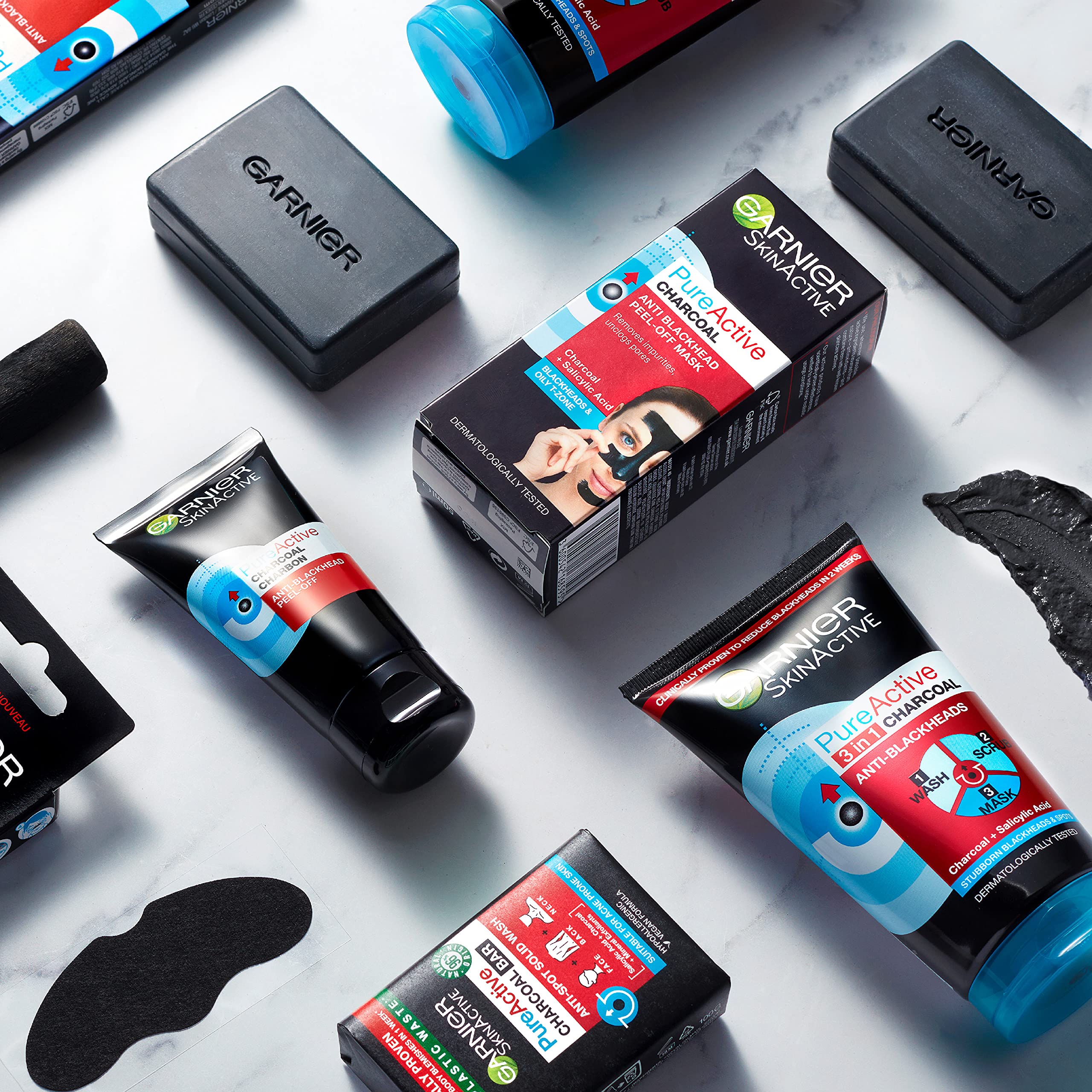 Garnier Pure Active Anti-Mitesser-Nasenstreifen mit Aktivkohle, 4er-Packung 5