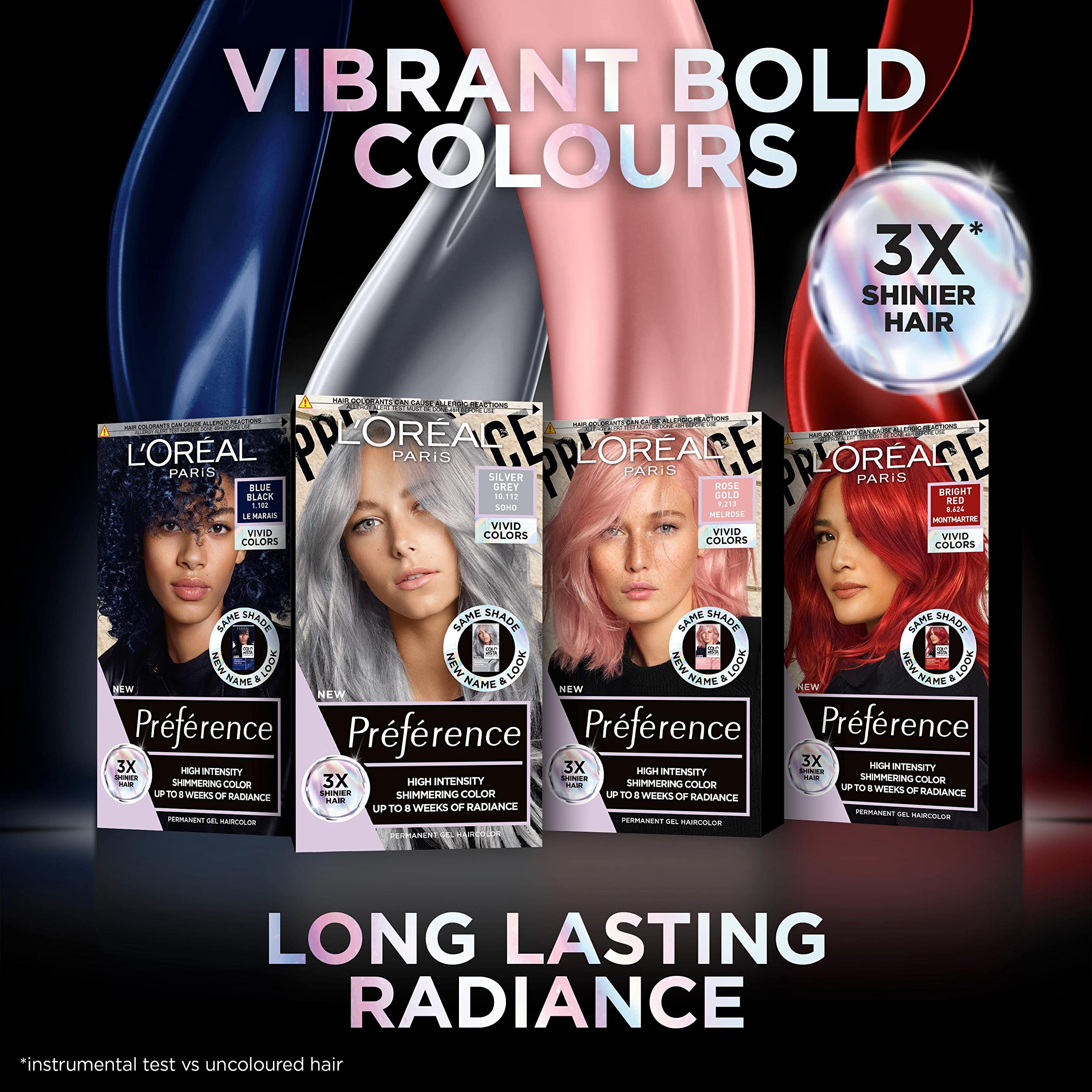 L'Oréal Paris Preference Vivids Permanent Hair Colour - Blue Black 1.102 4