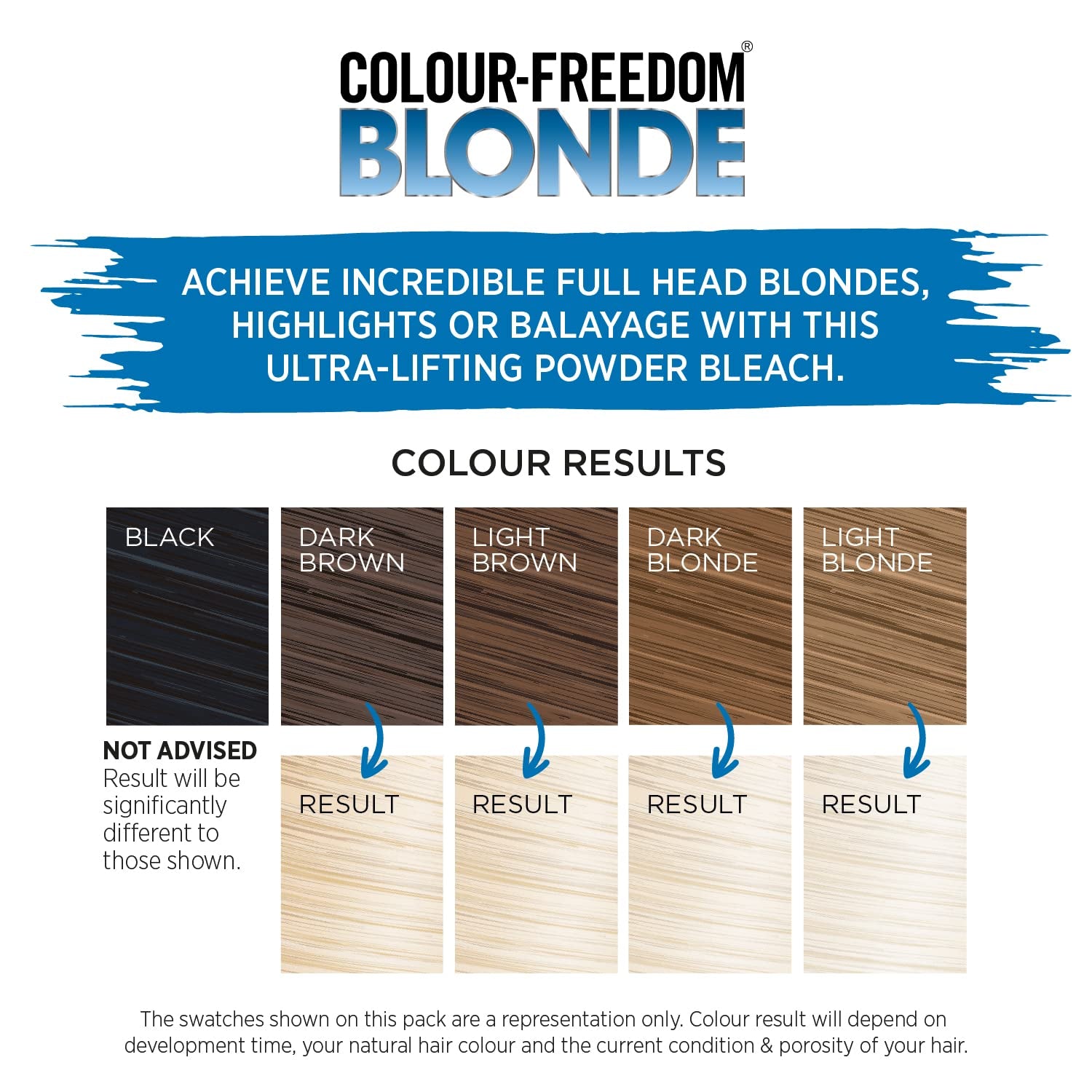 Colour Freedom Blonde Ultra High Lift Haarbleichpulver und White Blonde N 4