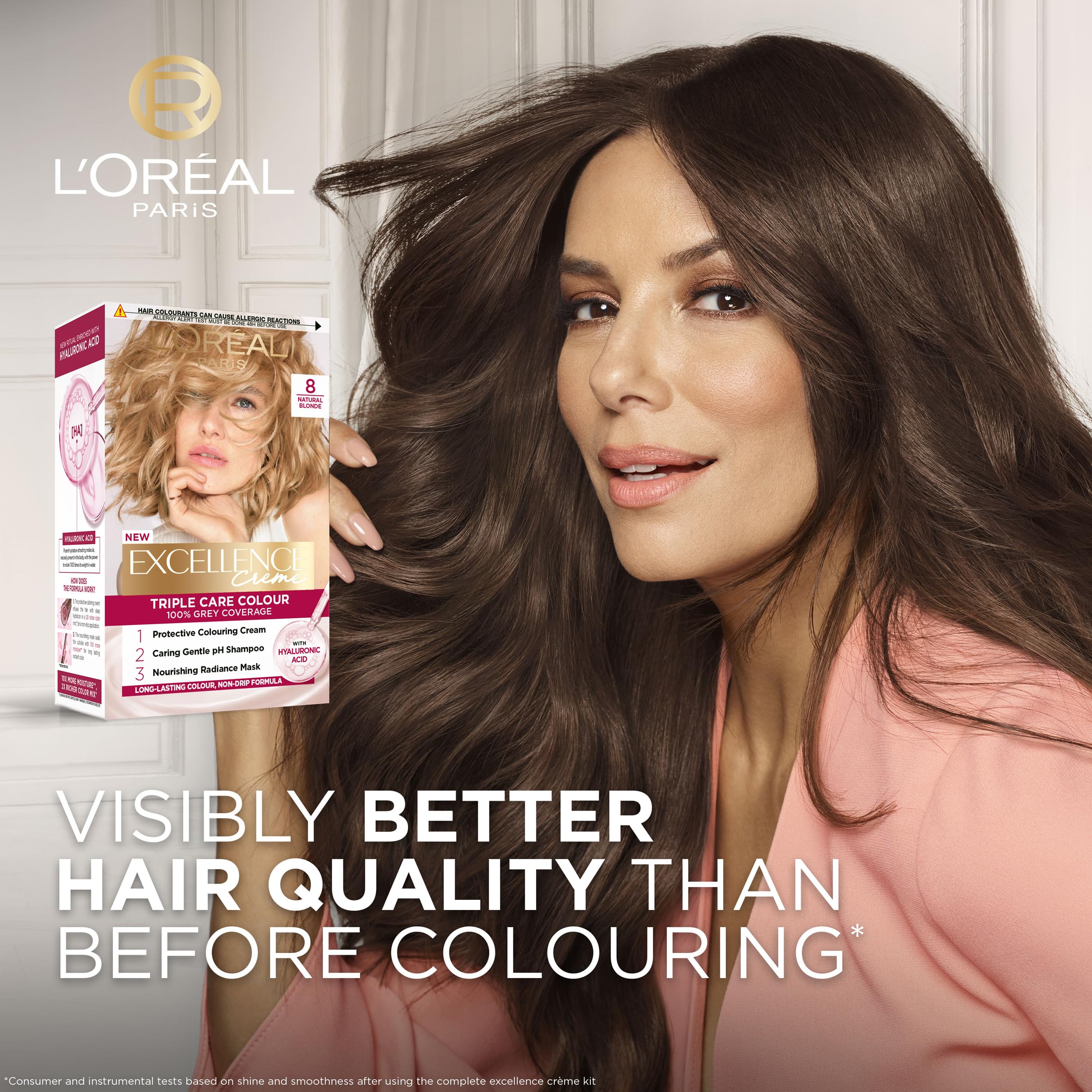 L'Oréal Excellence Crème Permanent Hair Colour 8.1 Natural Beige Blonde with Hyaluronic Acid 3