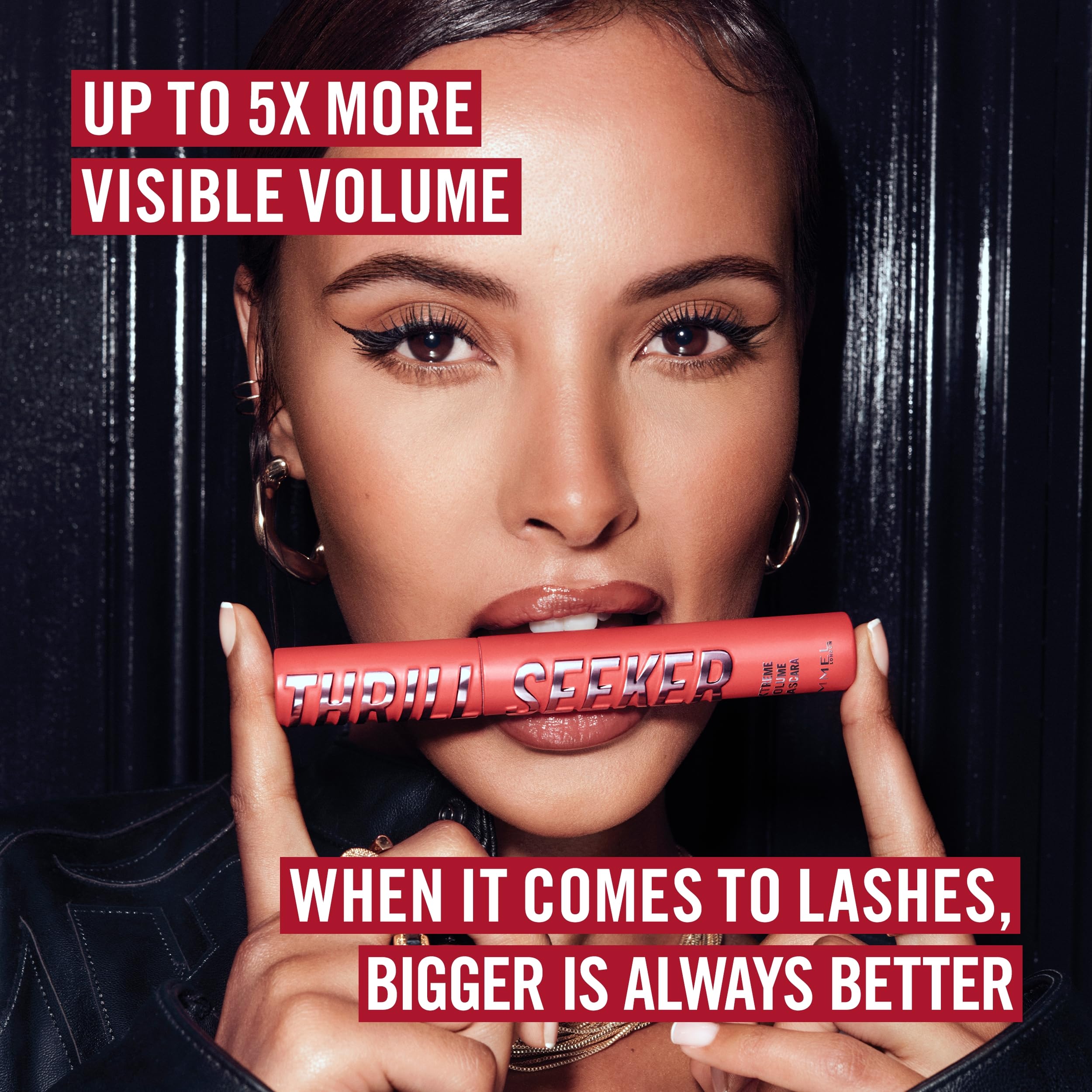 Rimmel Thrill Seeker Extreme Mascara, 001 Schwarz, Ultra-Volumen, Verlängert 6