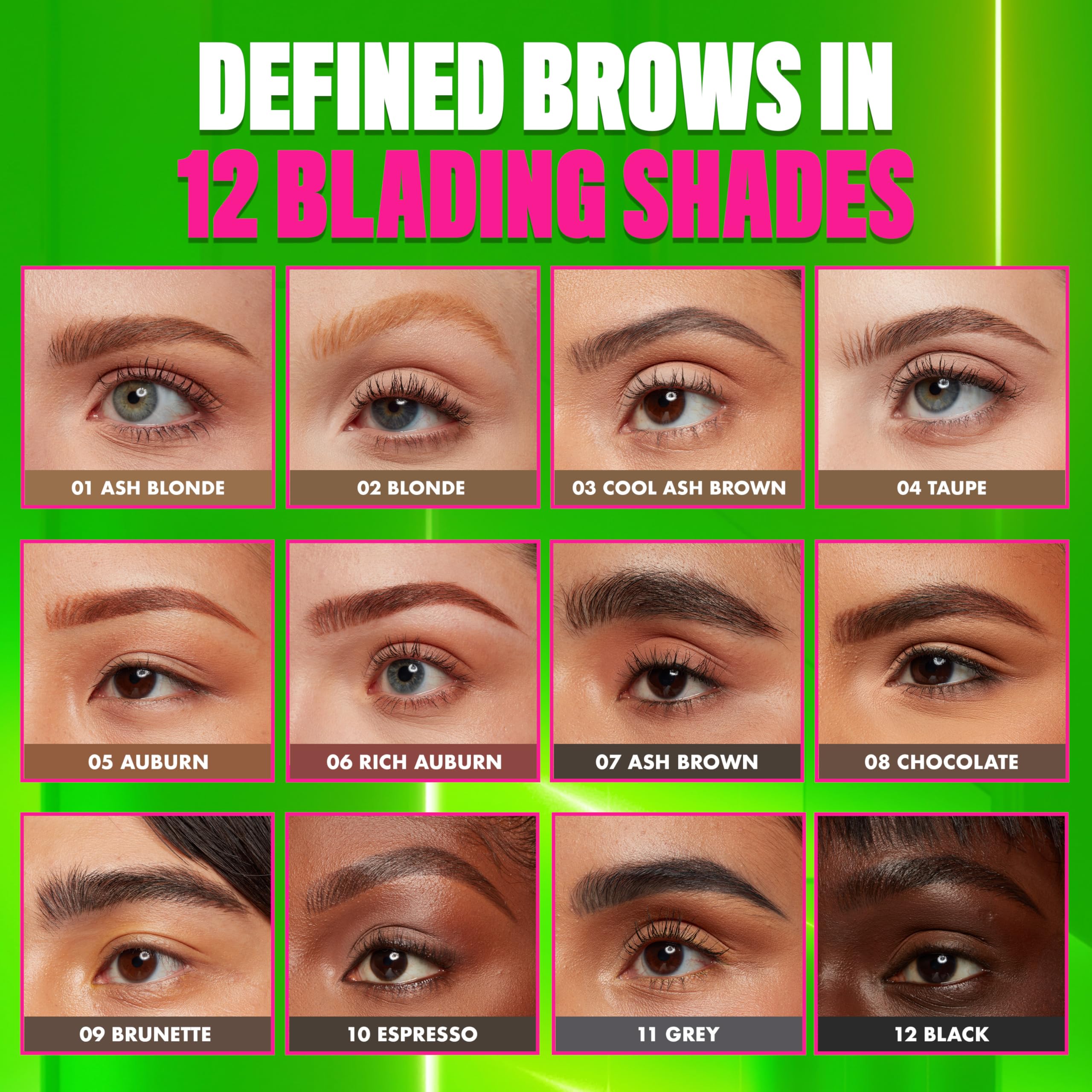 NYX Professional Makeup Blade & Shade Nano Brow Mechanical Pencil - Cool Ash Brown, 16HR Wear 7