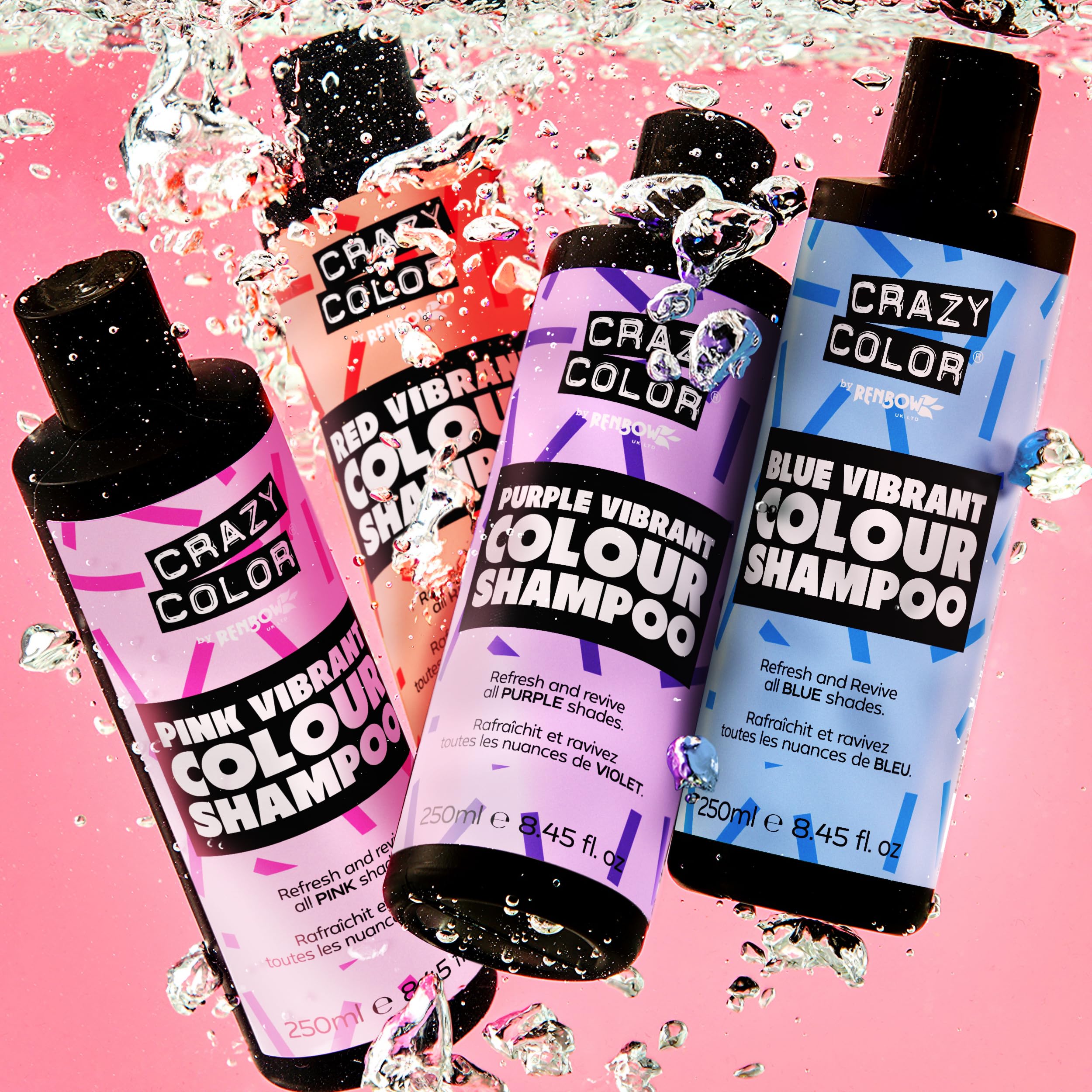 Crazy Color Vegan Pink Shampoo for Pink Hair | Sulphate Free Colour Protect & Maintain | 250ml 4