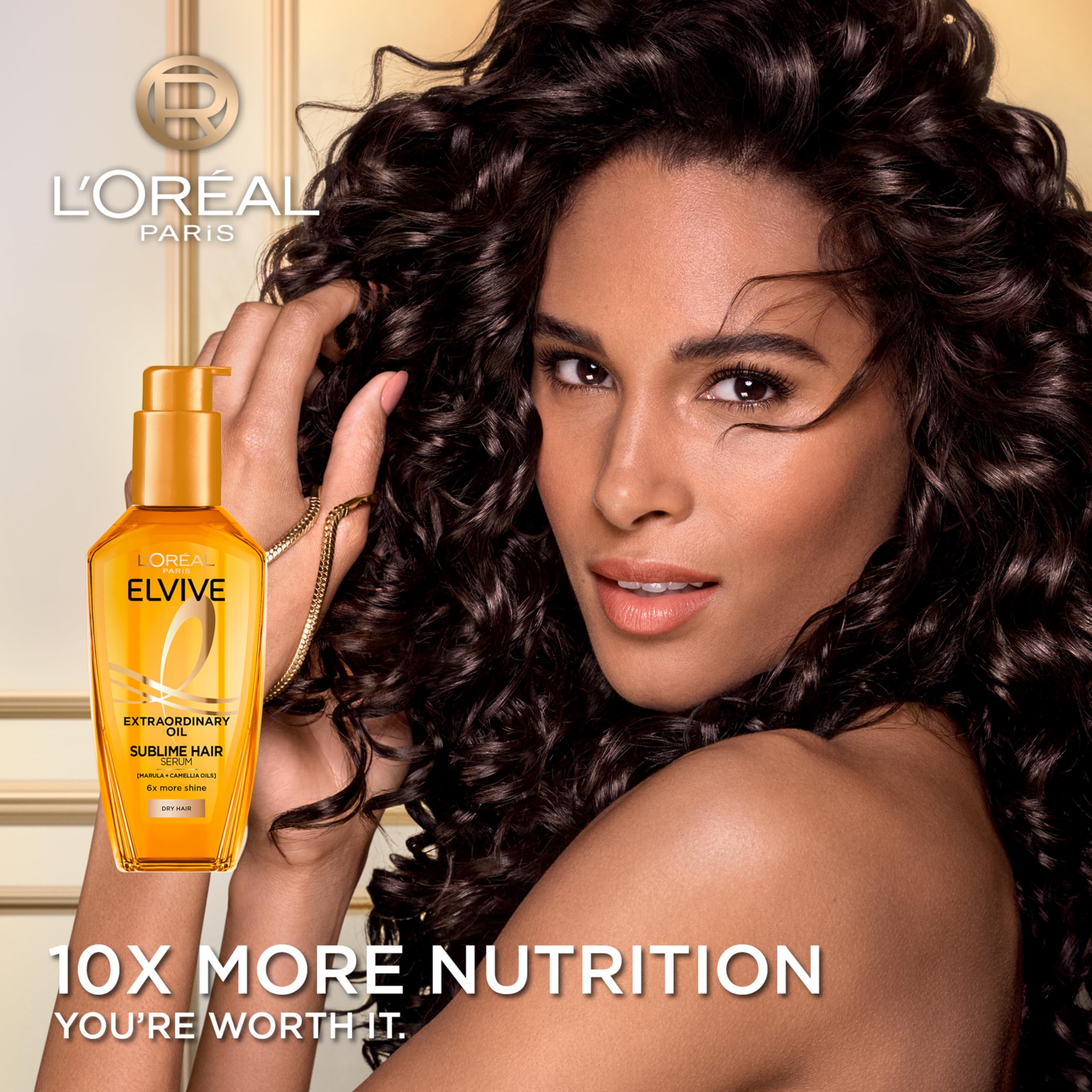L'Oréal Paris Elvive Extraordinary Oil Miracle Hair Serum for Intense Nourishment & Shine, 100ml