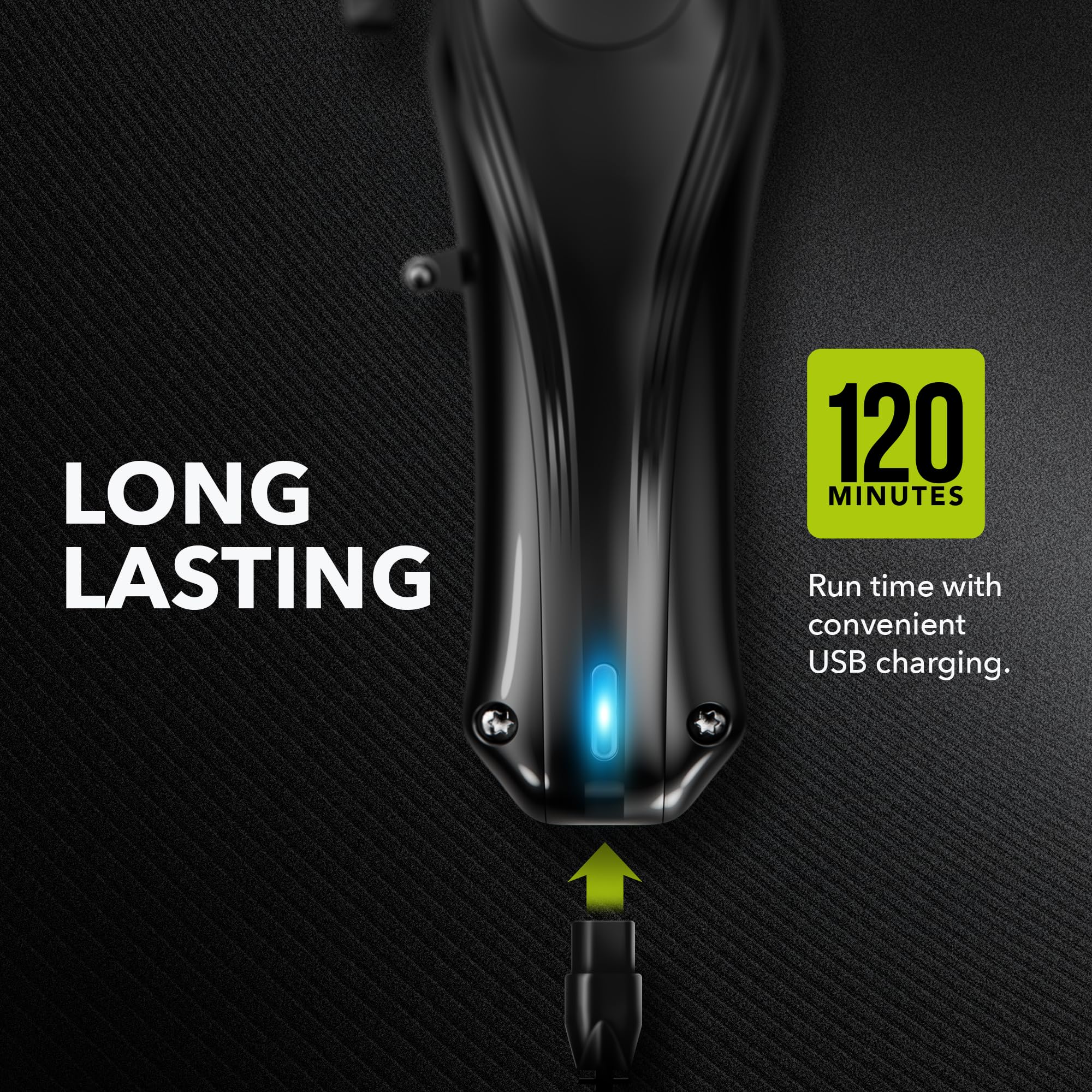 Wahl Rapid Clip Hair Clipper with USB Rechargeable Power and Ear/Nose Trimmer 5