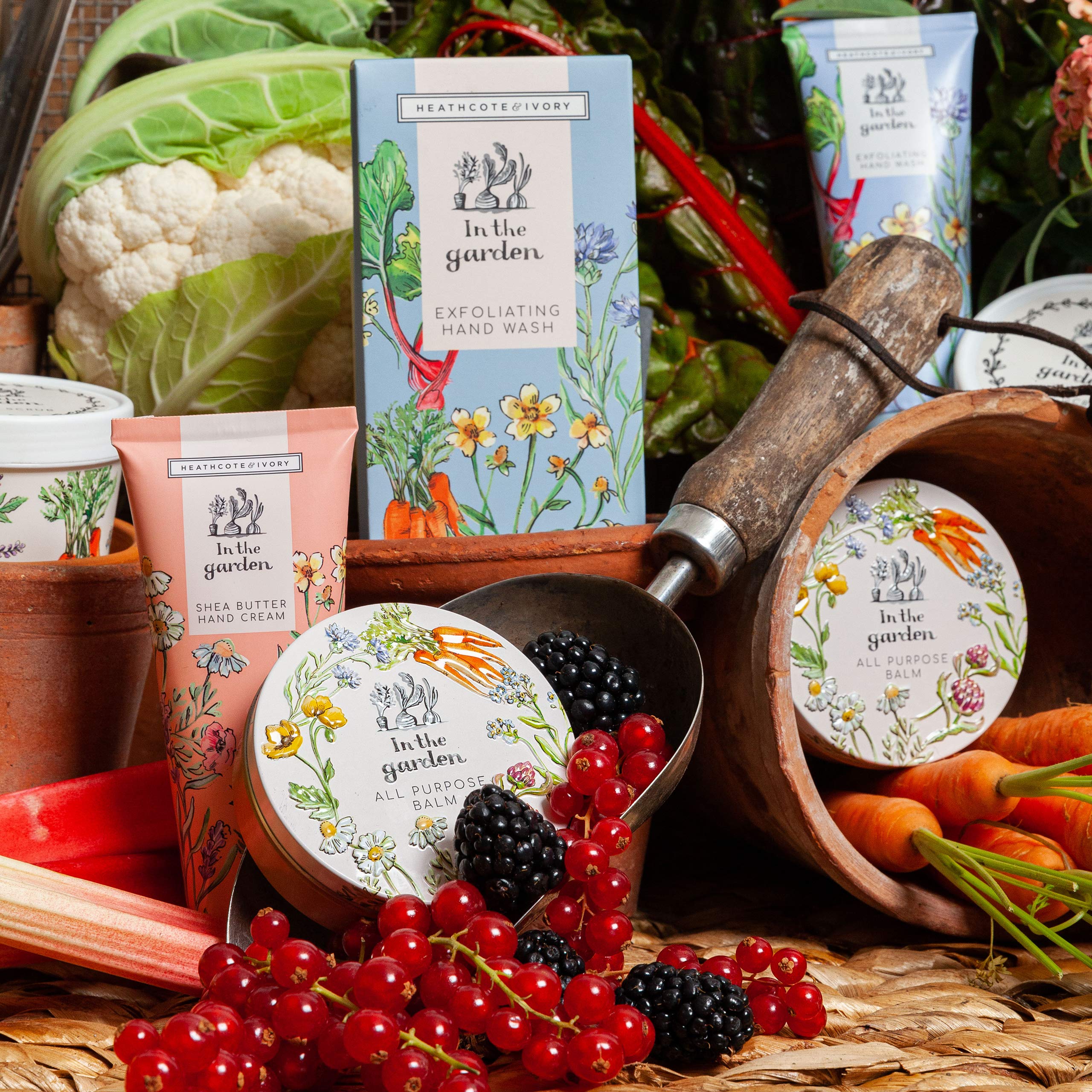 Heathcote &amp; Ivory Handcreme, 3 x 30 ml, Sheabutter und ätherische Öle, Reisegröße, vegan und tierversuchsfrei, Beauty-Geschenk für Sie, Kollektion „In The Garden“ 3