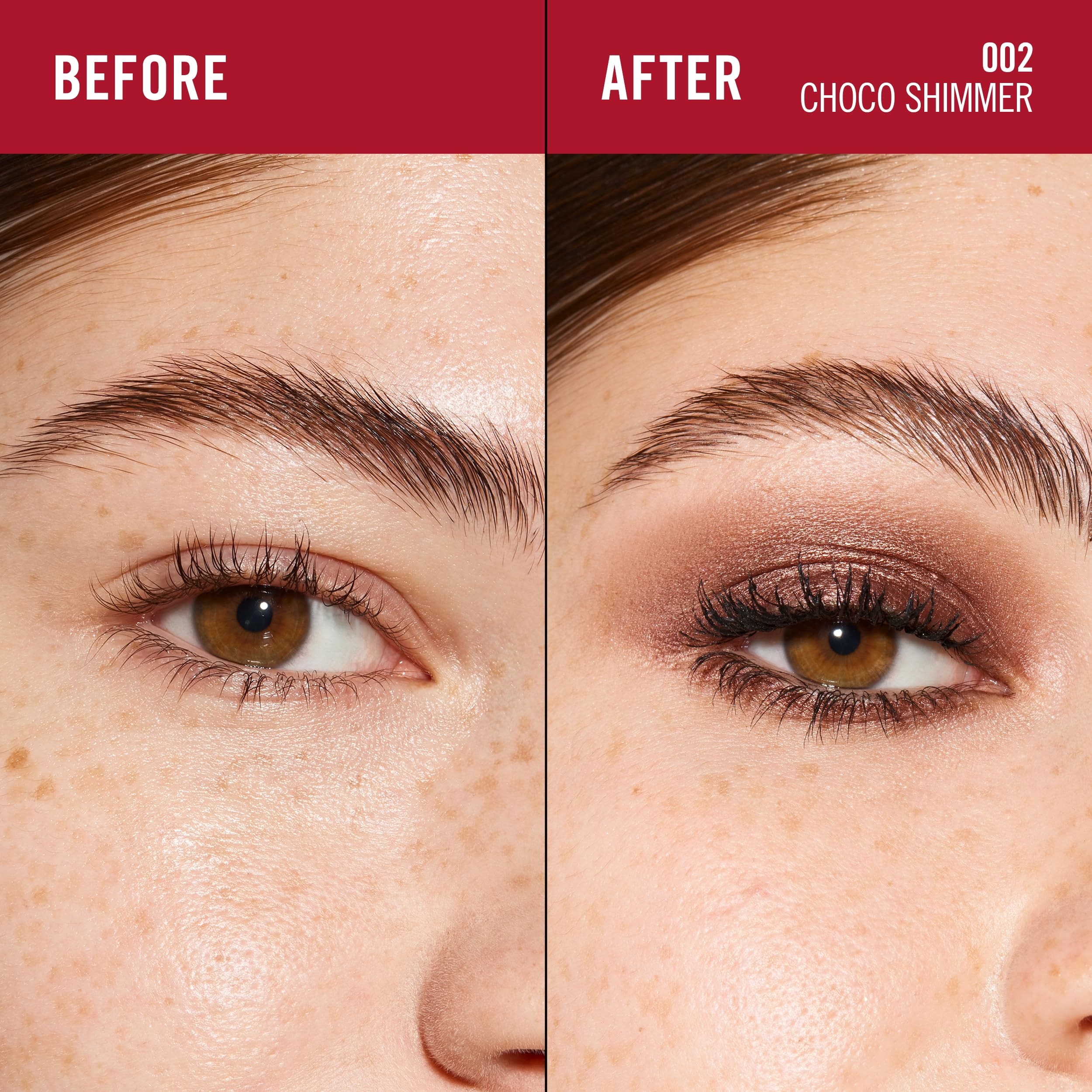 Rimmel Wonder'Last Shadow Stick, 002 Choco Shimmer, einfach aufzutragen, Lidschatten für ein perfektes Ergebnis mit nur einem Wisch, hält den ganzen Tag, ultra-cremige Formel, aufbaubar, wischfest, vegan 4
