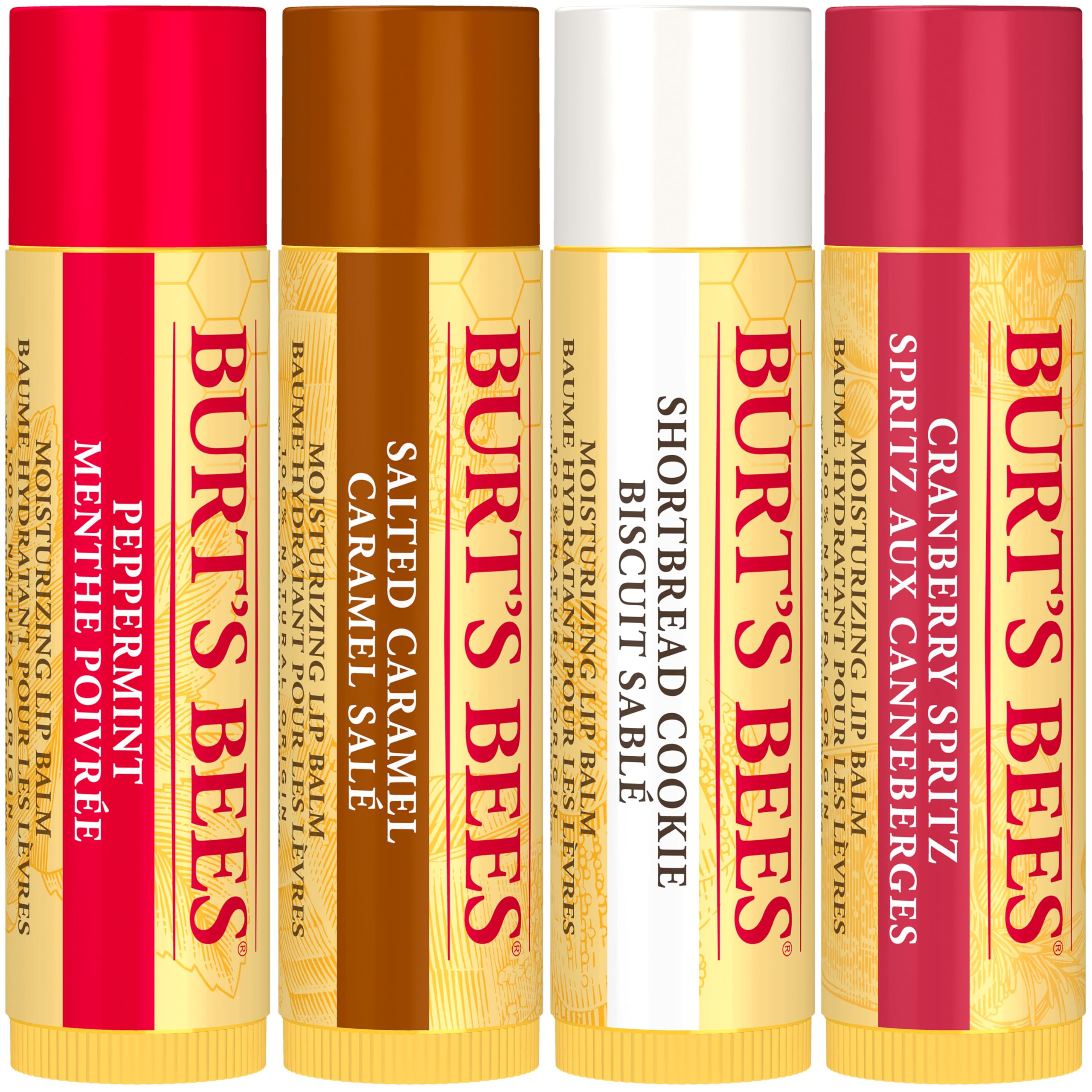 Burt's Bees Lippenbalsam-Geschenkset, Shortbread Cookie, Cranberry Spritz, Salted 3