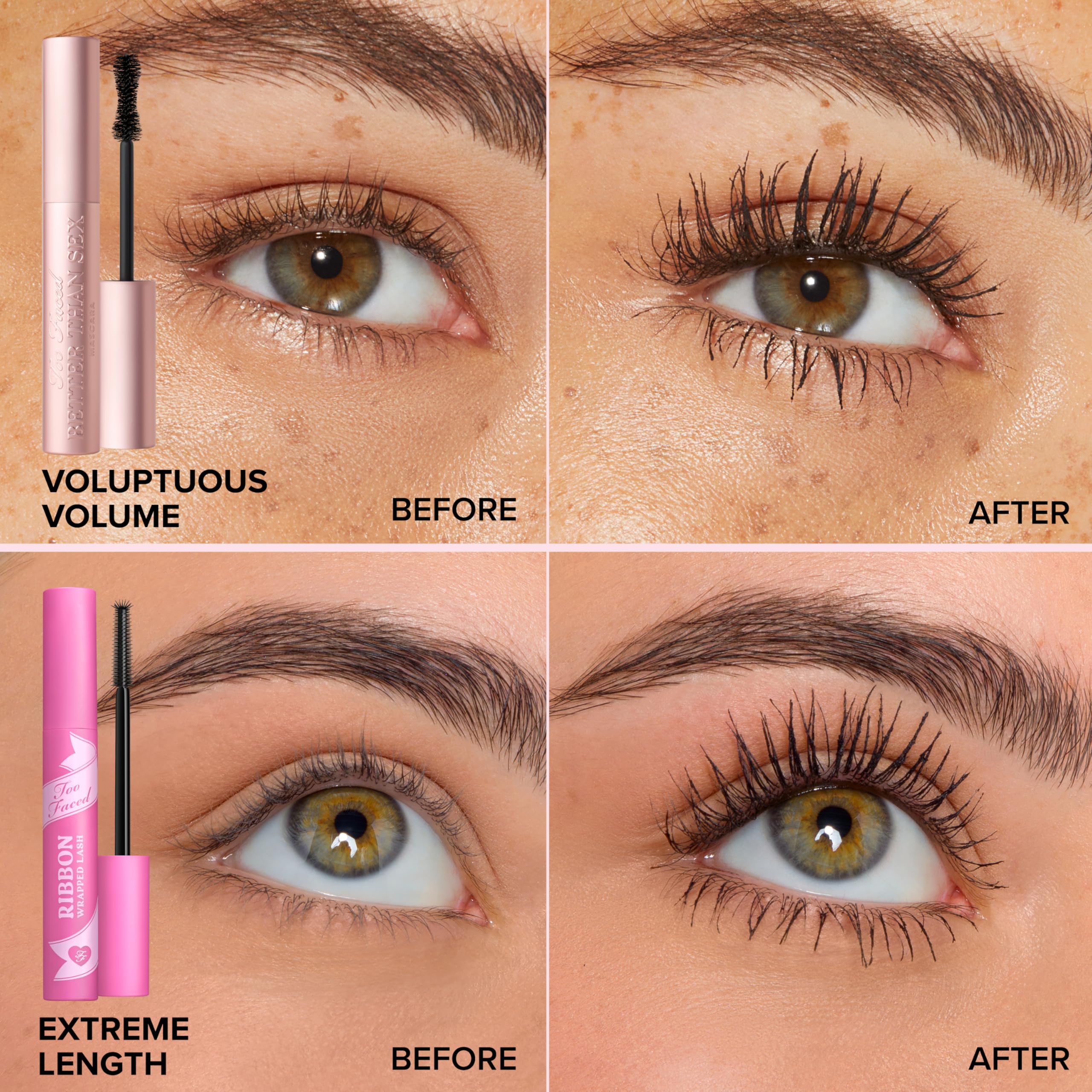 Too Faced Ribbon Wrapped Lash Mascara | Extreme Length Tubing Mascara 7