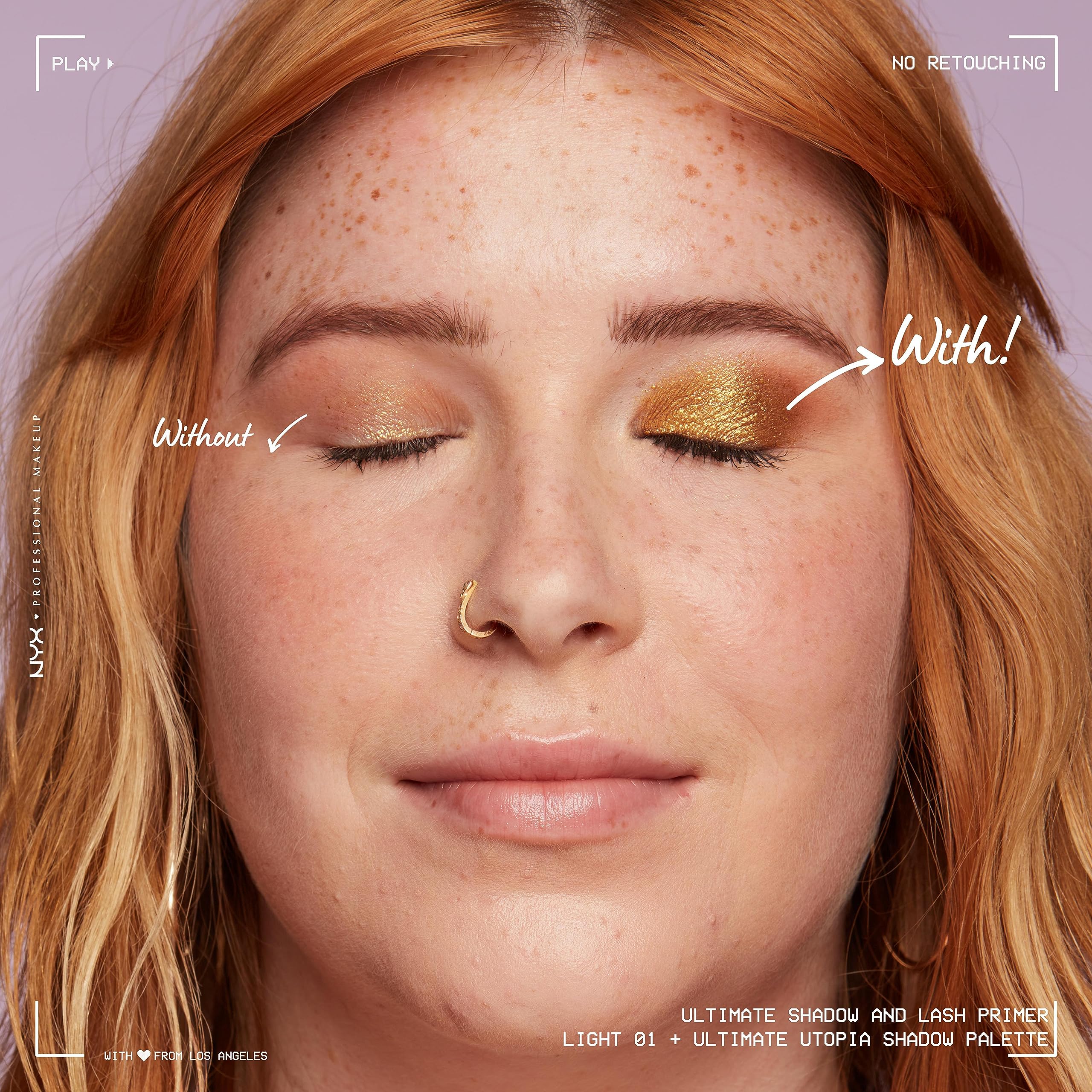 NYX Professional Makeup Ultimate Shadow and Liner Primer with Vitamin E, Light Shade 5