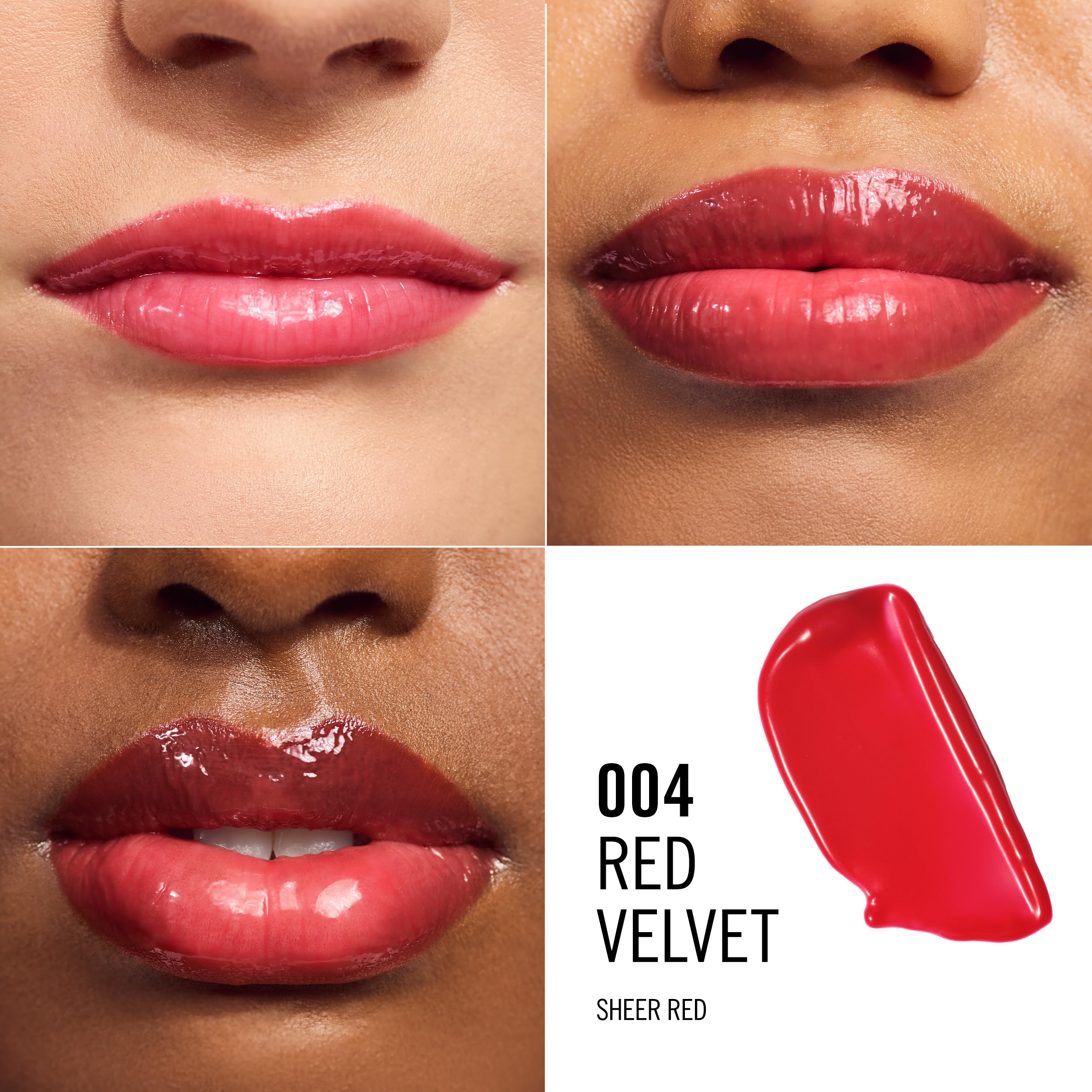 Rimmel Oh My Gloss! Butter Me Up 004 Red Velvet Moisturising Lip Butter Balm, Vegan 3