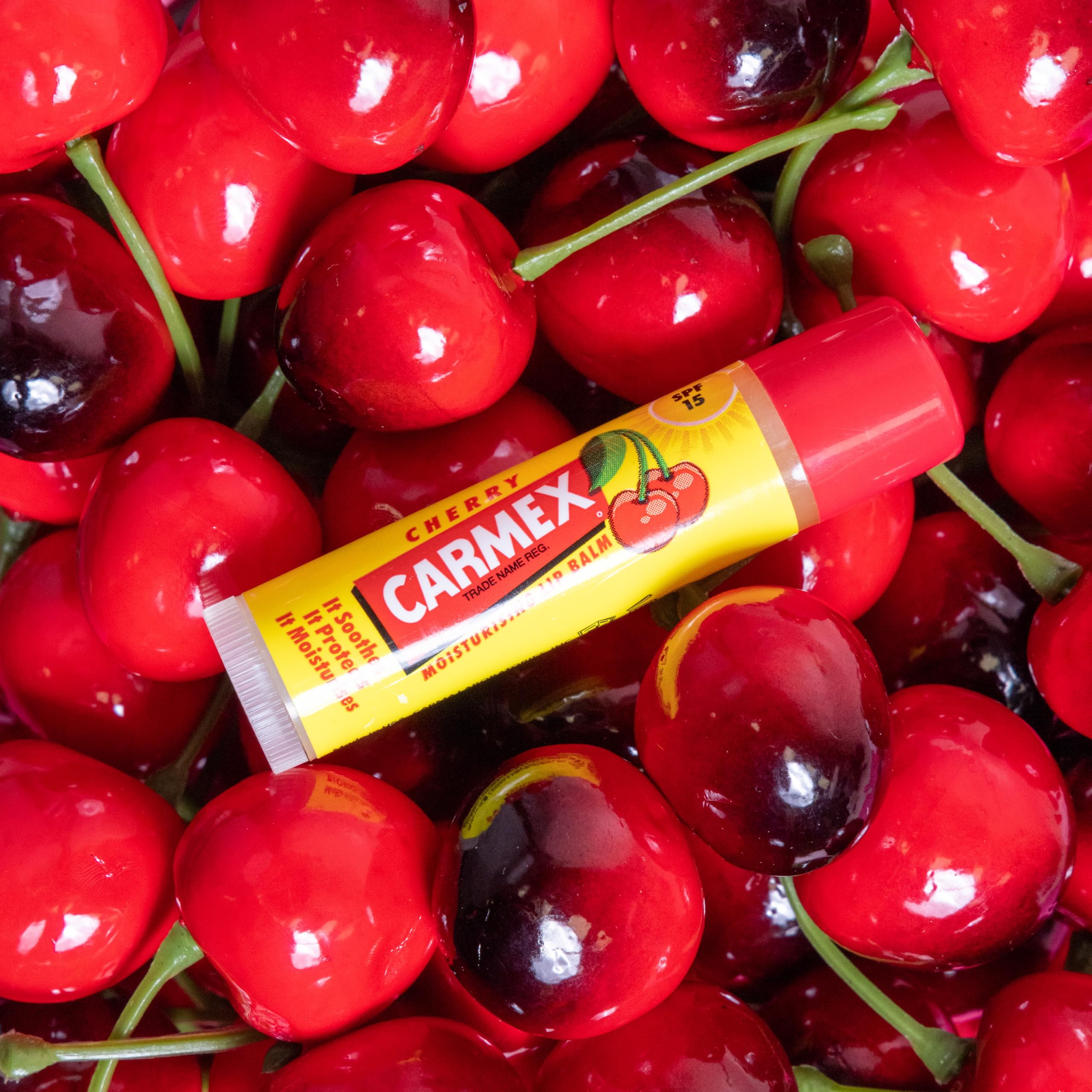CARMEX Cherry Moisturising Lip Balm Click Stick with SPF 15 8