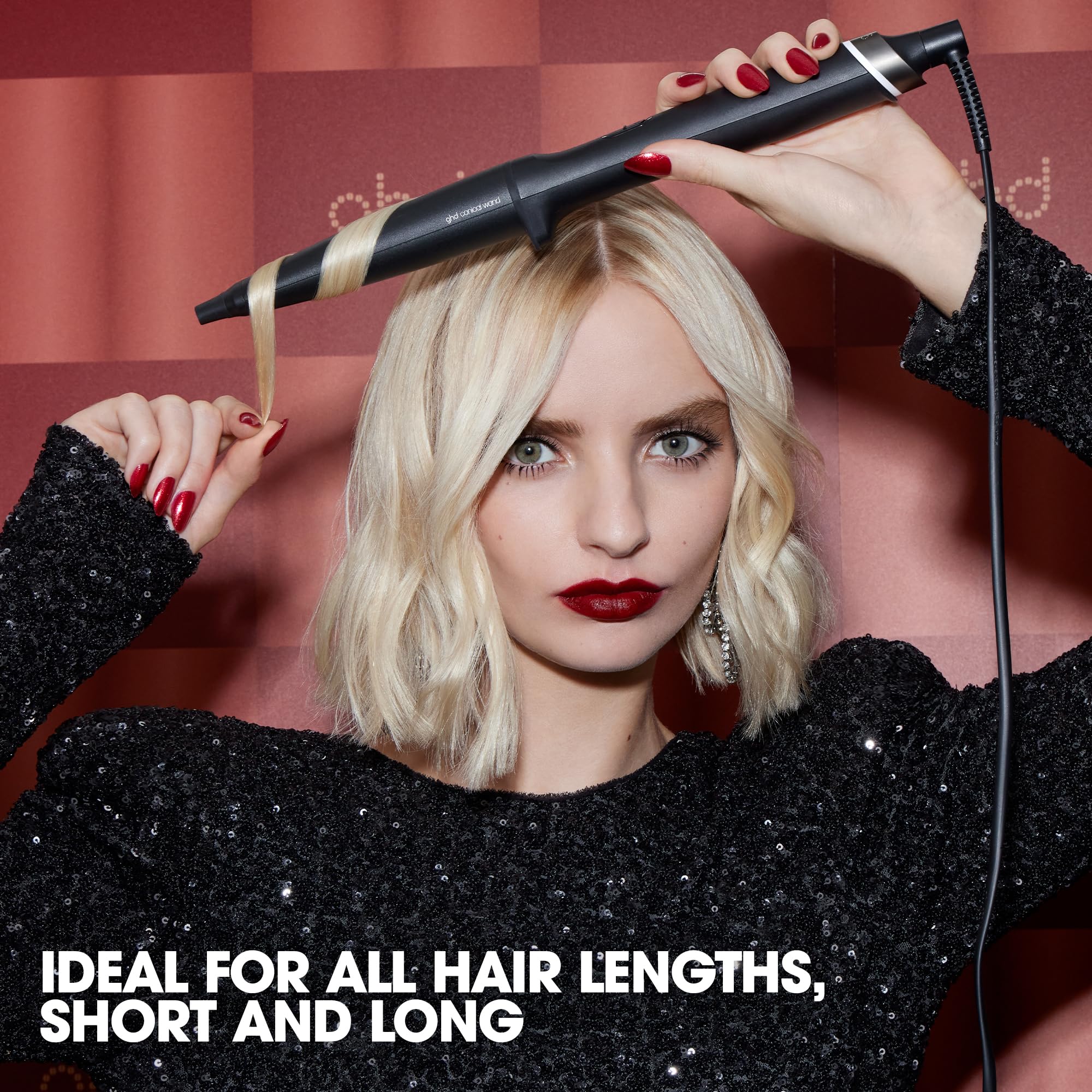 ghd Chronos Curve Conical Wand Festive Gift Set - Hair Curler with Paddle 7