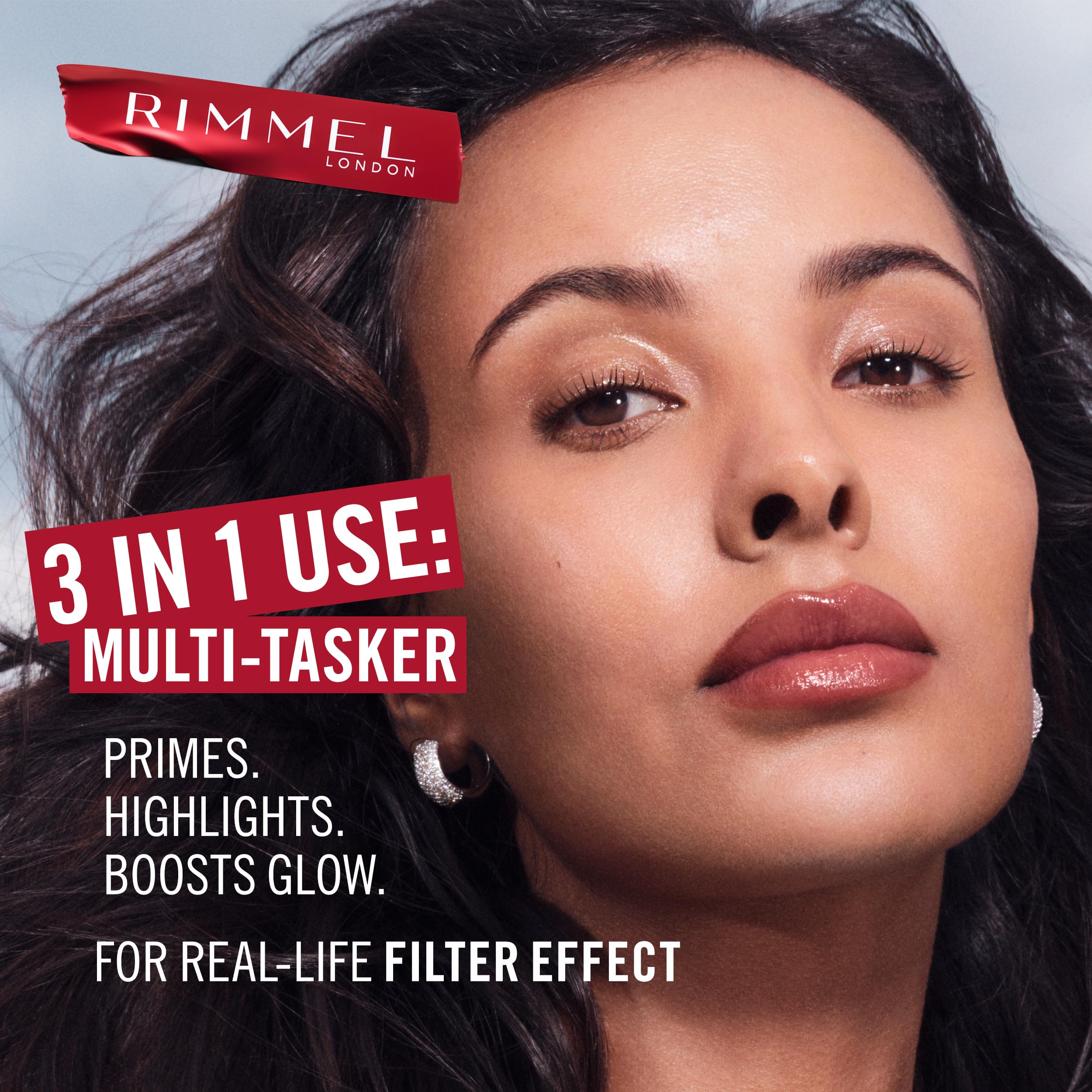 Rimmel Multi Tasker Better Than Filters 3 in 1 Primer, Glow Booster & Highlighter, 000 Porcelain, 30ml 3